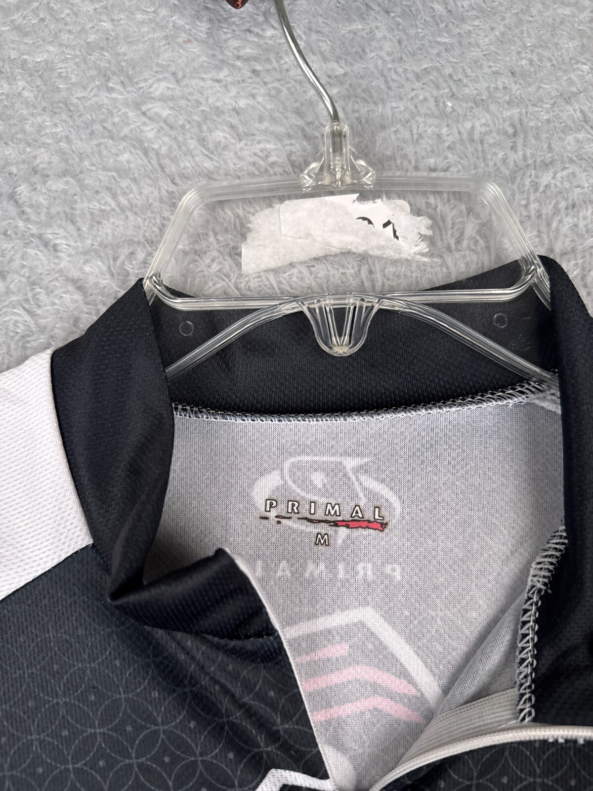 Primal Cycling Jersey Women Medium White Black Pink Ribbon Komen Aspen Snowmass