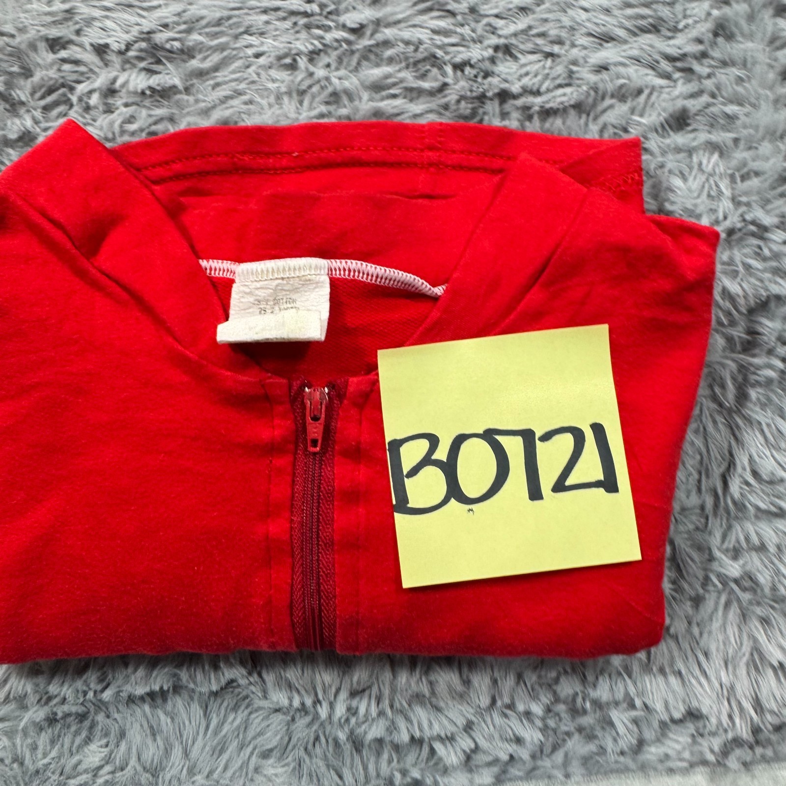 Vintage Nashbar Cycling Jersey Men M Red Colorblock Cotton Quarter-Zip Retro USA