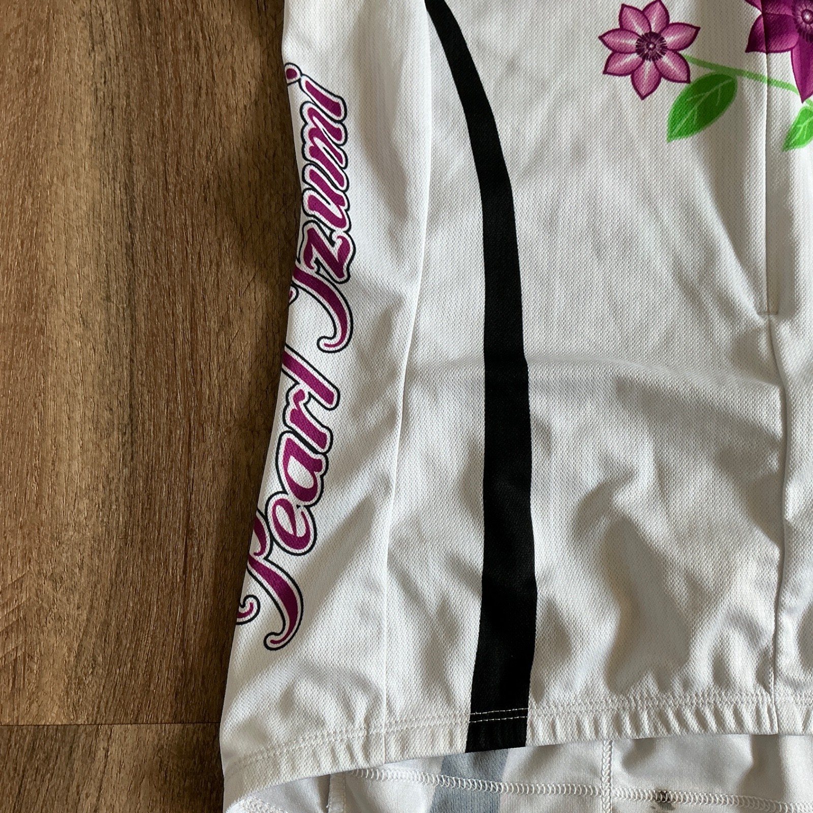 Pearl Izumi Shirt Size Small Cycling Sleeveless White Floral Women’s Pockets