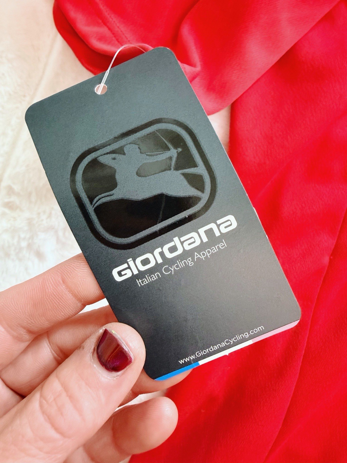 Giordana Fusion Men’s Cycling Jersey 2XL Cherry Red Full Zip Made in Italy NWT M
