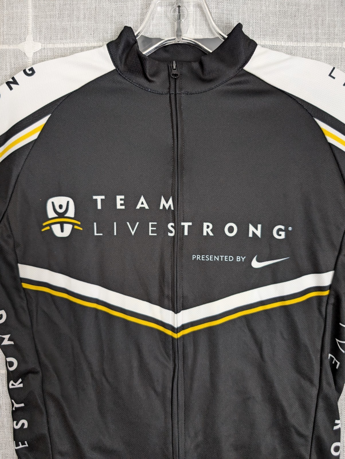 Nike Team Livestrong Cycling Jersey Mens Small Armstrong Davis Philly Austin NWT