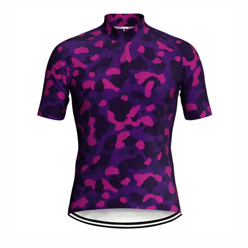 Retro Mens Cycling Jersey Summer Team Bike Shirt Short Sleeve MTB Bicycle Tops