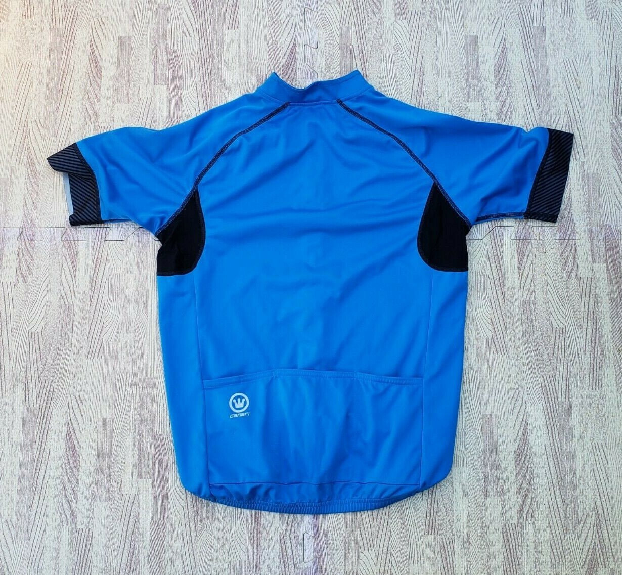 Canari Cycling Blue Full Zip Jersey ~ Men’s Medium M / L Slim