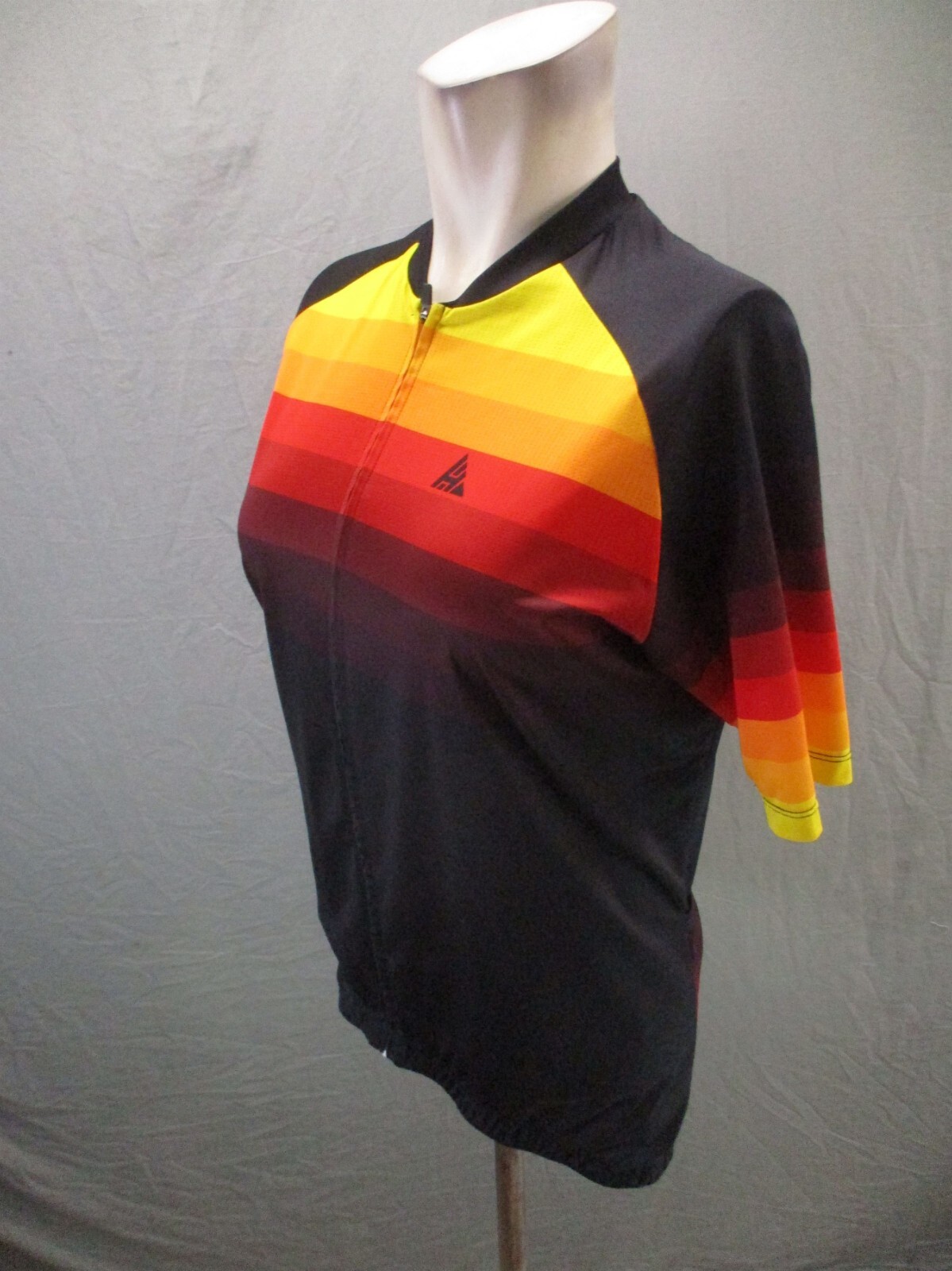 Hikenture Size L Mens Full Zip Elastic Waist Short Sleeve Cycling Jersey 083