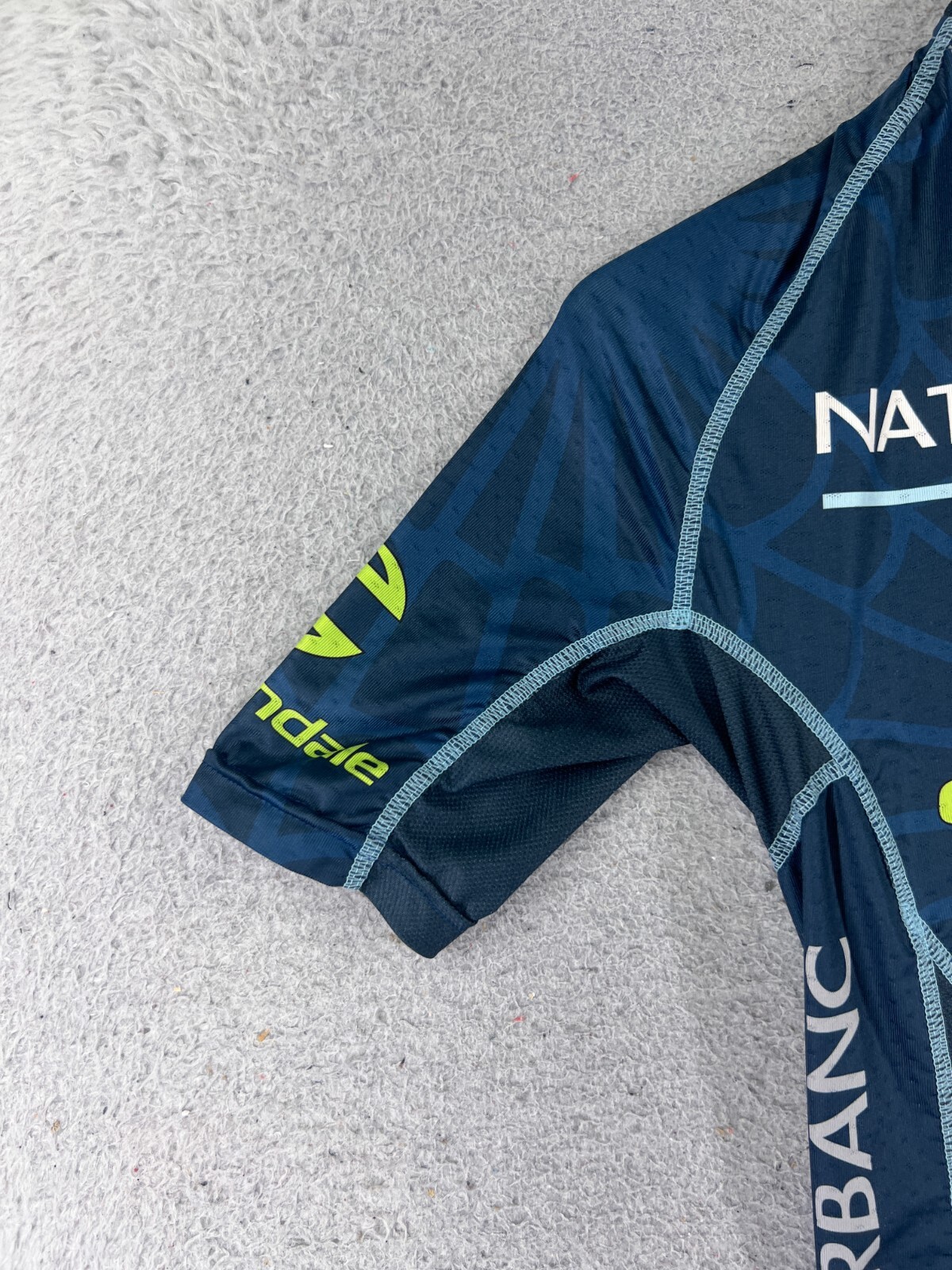 Hincapie Cycling Jersey Adult 2XS XXS Blue Full Zip Short Sleeve Polyester
