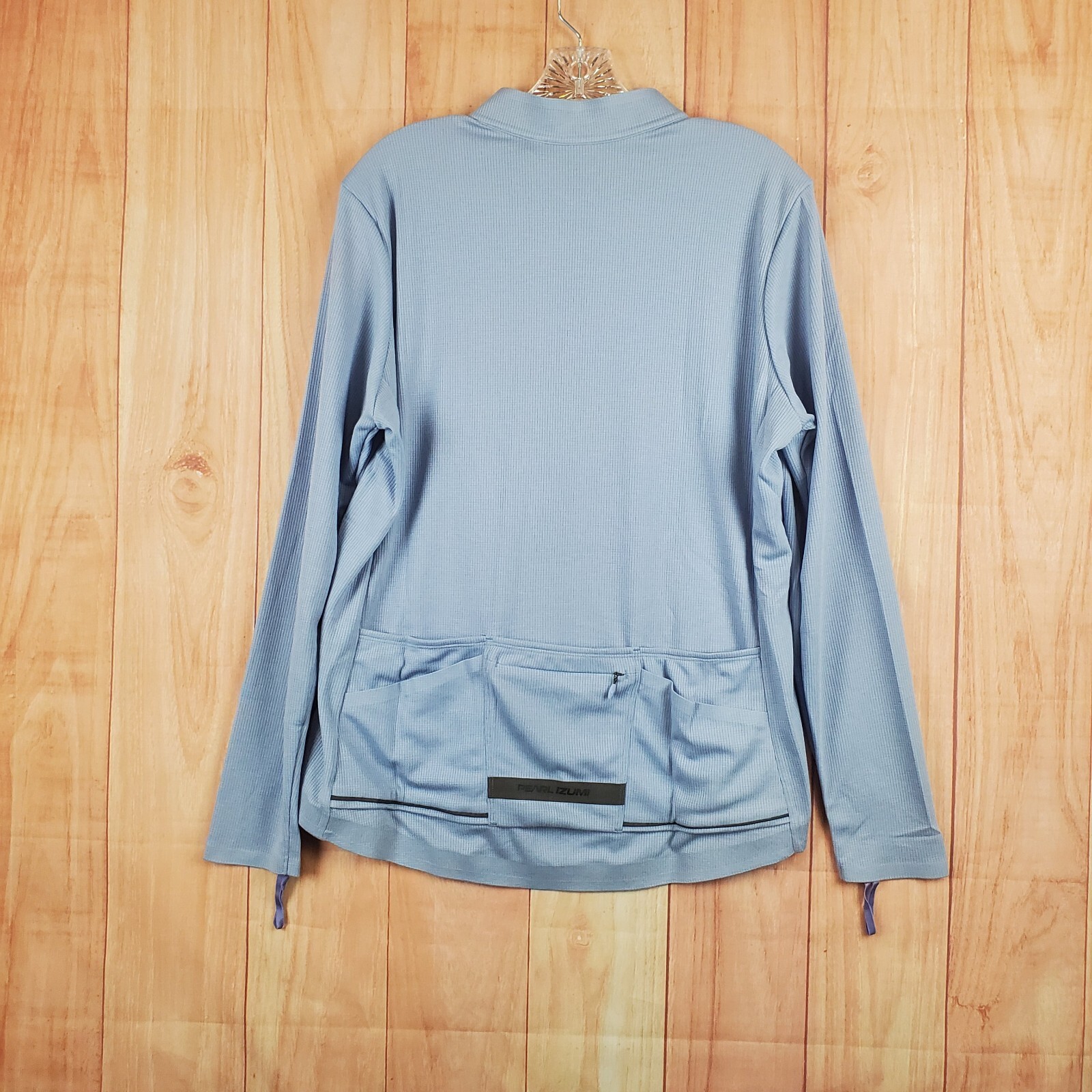 Pearl Izumi Thermal Womens Cycling Jersey 2XL Blue Full Zip Mock Neck Polyester