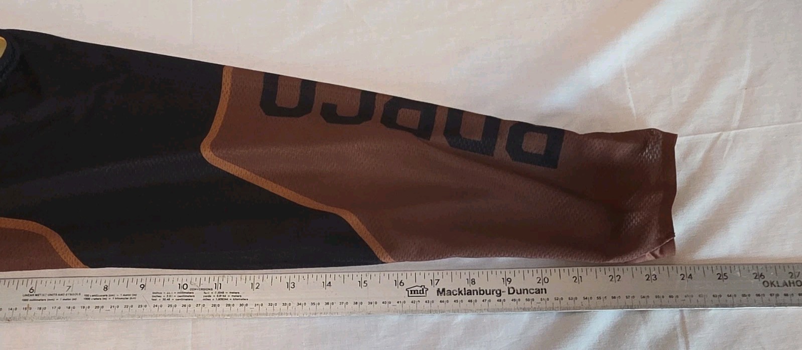 RDRCO Breathable Racing Jersey T-Shirt 2XL Black/Brown Long Sleeve Polyester