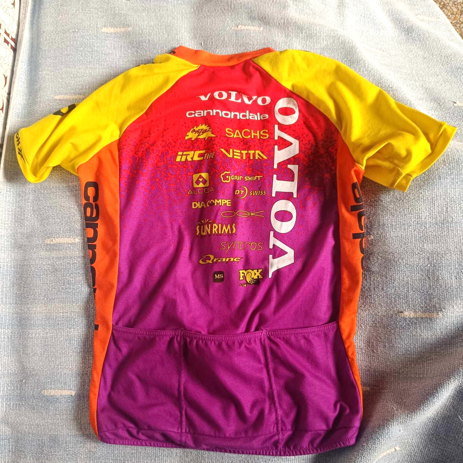 Cannondale Volvo Shirt Jersey Mens Cycling Large Vintage Made in Usa Size L