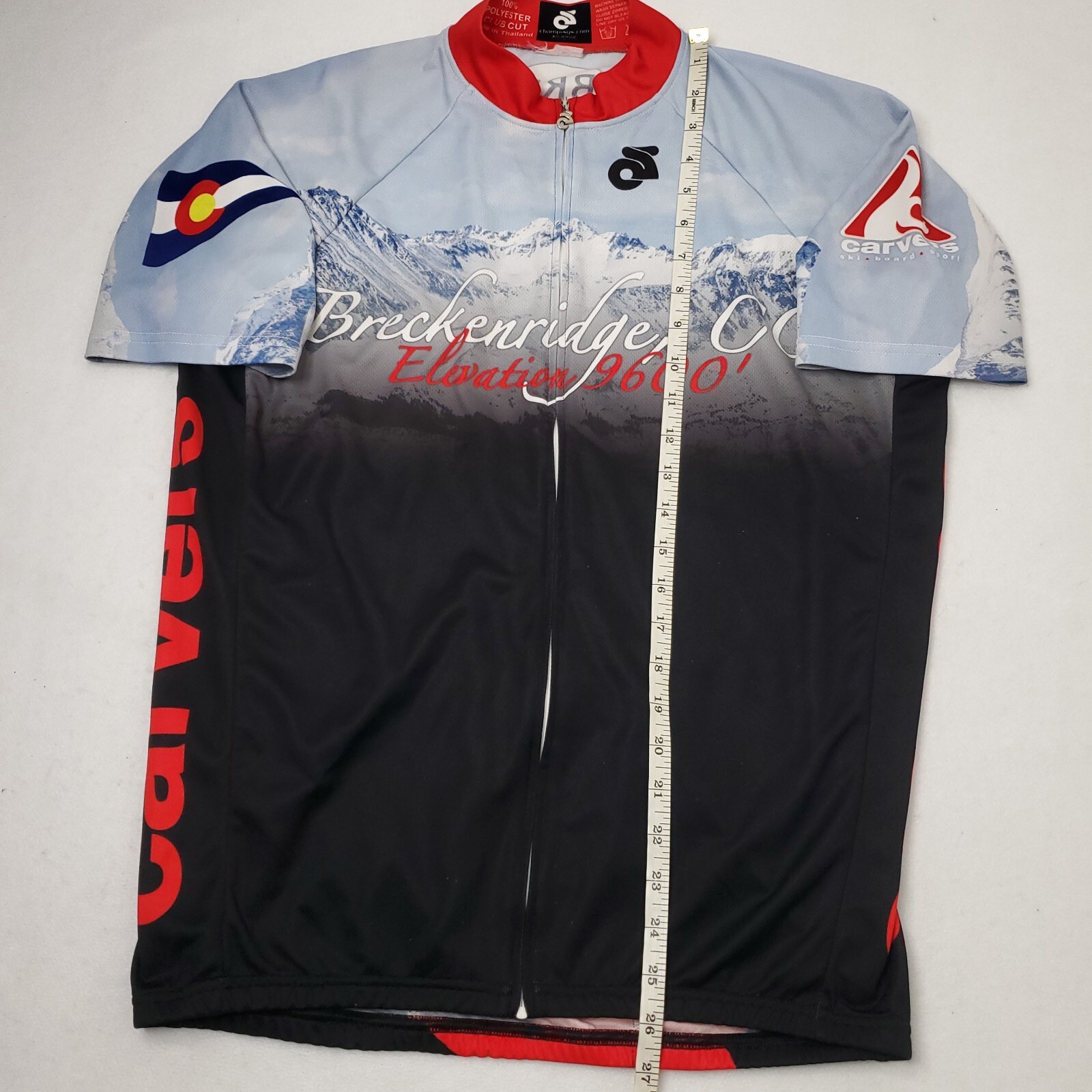 Colorado BRECKENRIDGE TEAM Adult XL Full-Zip Champion System Cycling Jersey Top