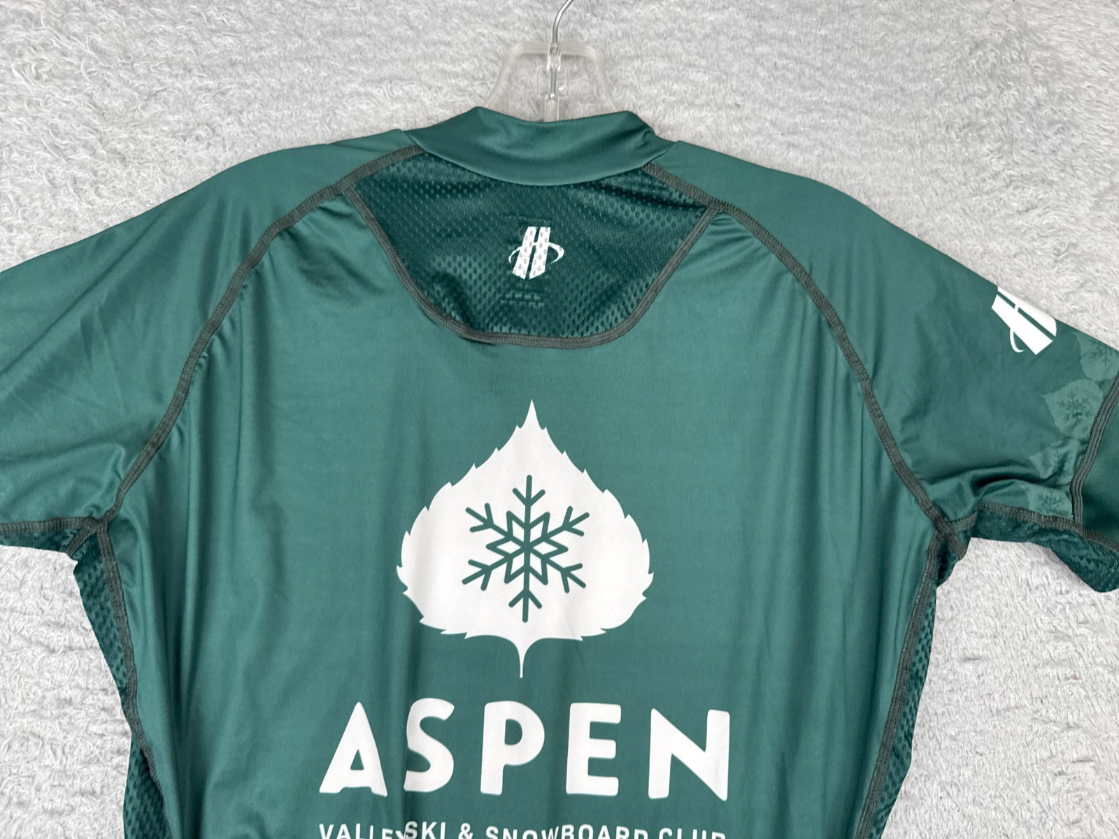 Hincapie Cycling Jersey Adult Small Green Aspen Valley Ski And Snowboard Club CO