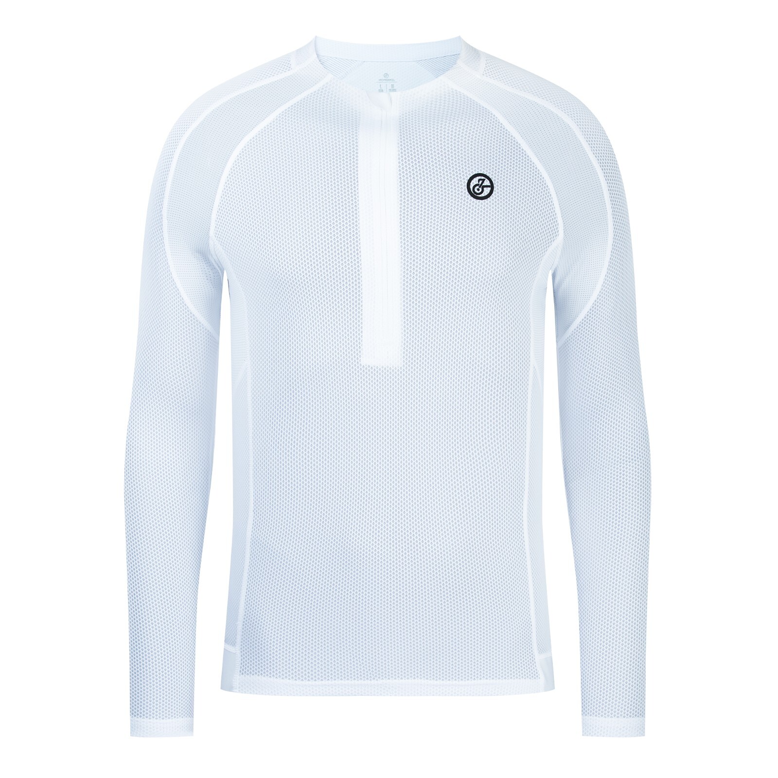 Men Casual Cycling Jersey Long Sleeve Half Zip T- Shirts Bike Breathable Tops