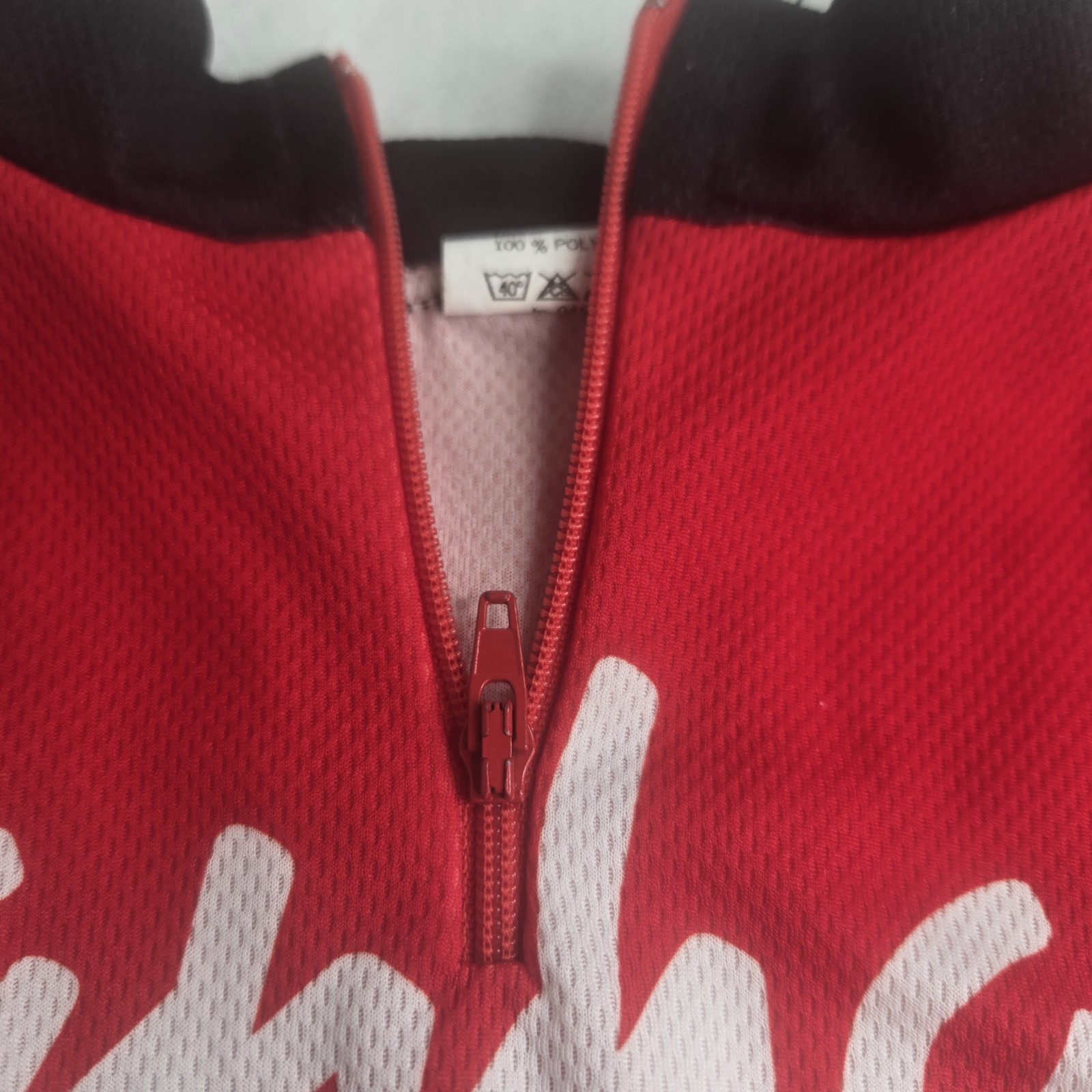 Vintage St Raphael Helyett Hutchinson Cycling Jersey Size 8 Red White Blue Half