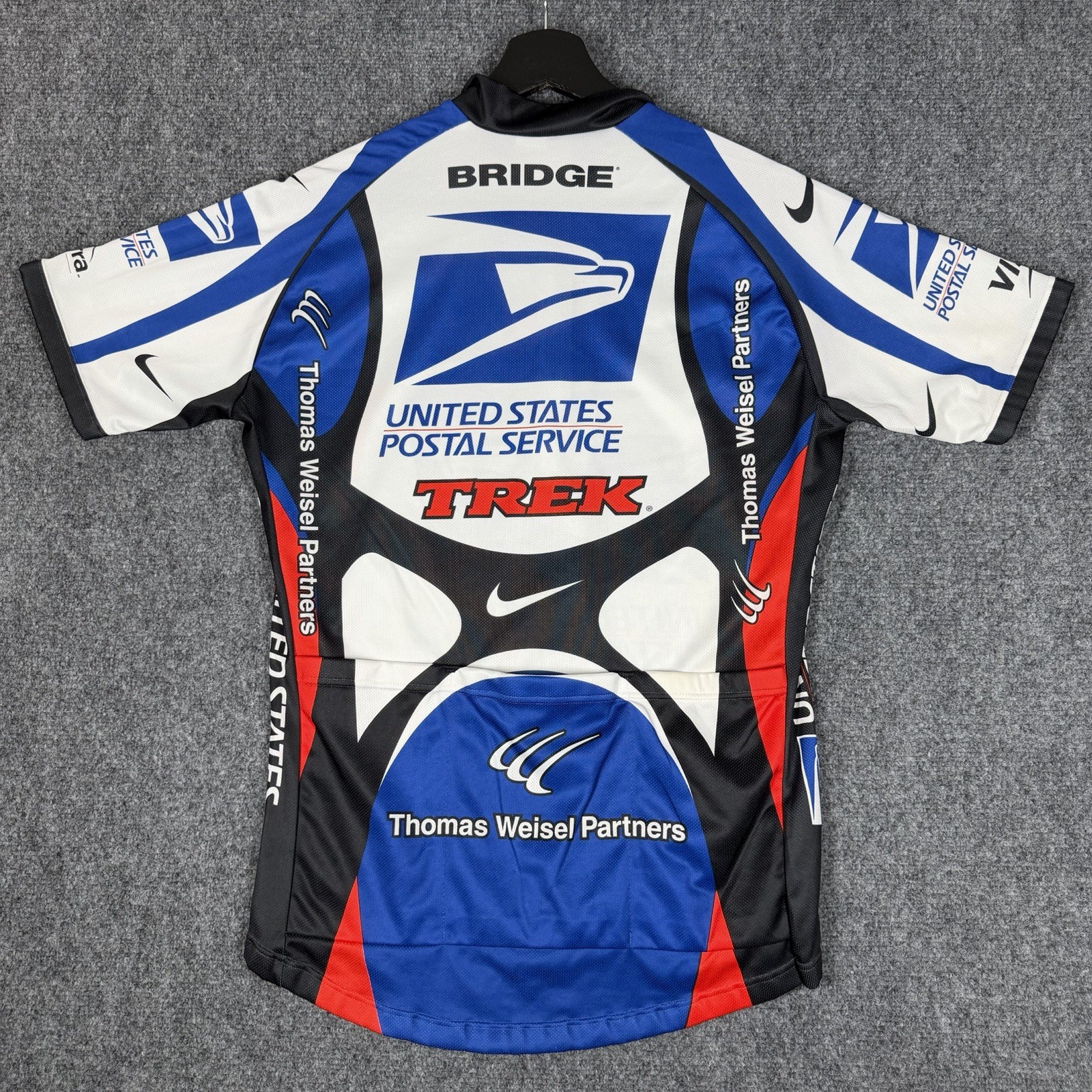 Trek Cycling Jersey Nike United States Postal Office men’s Medium USPS 1/2 ZIP