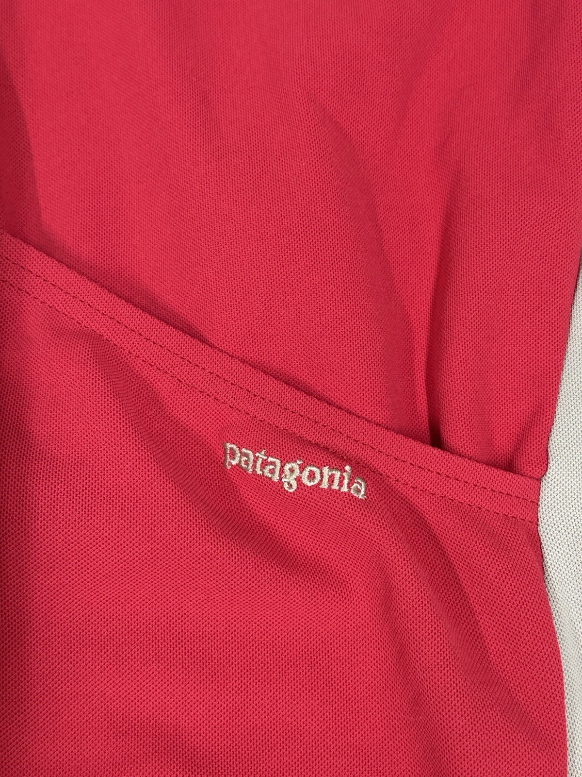 Vintage Patagonia Cycling Jersey Mens L Cadet Blue Short Sleeve Made USA 170