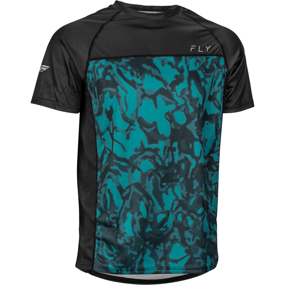 Fly Racing Super D Jersey Small Evergreen Camo / Black