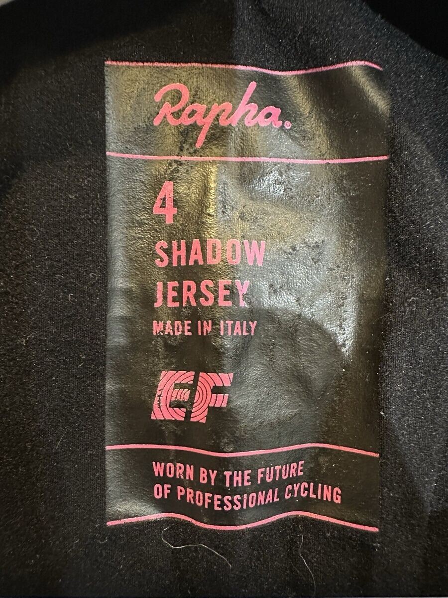 USED BLUE RAPHA PRO TEAM SHORT SLEEVE SHADOW EF CYCLING JERSEY L/4 EXCELLENT!