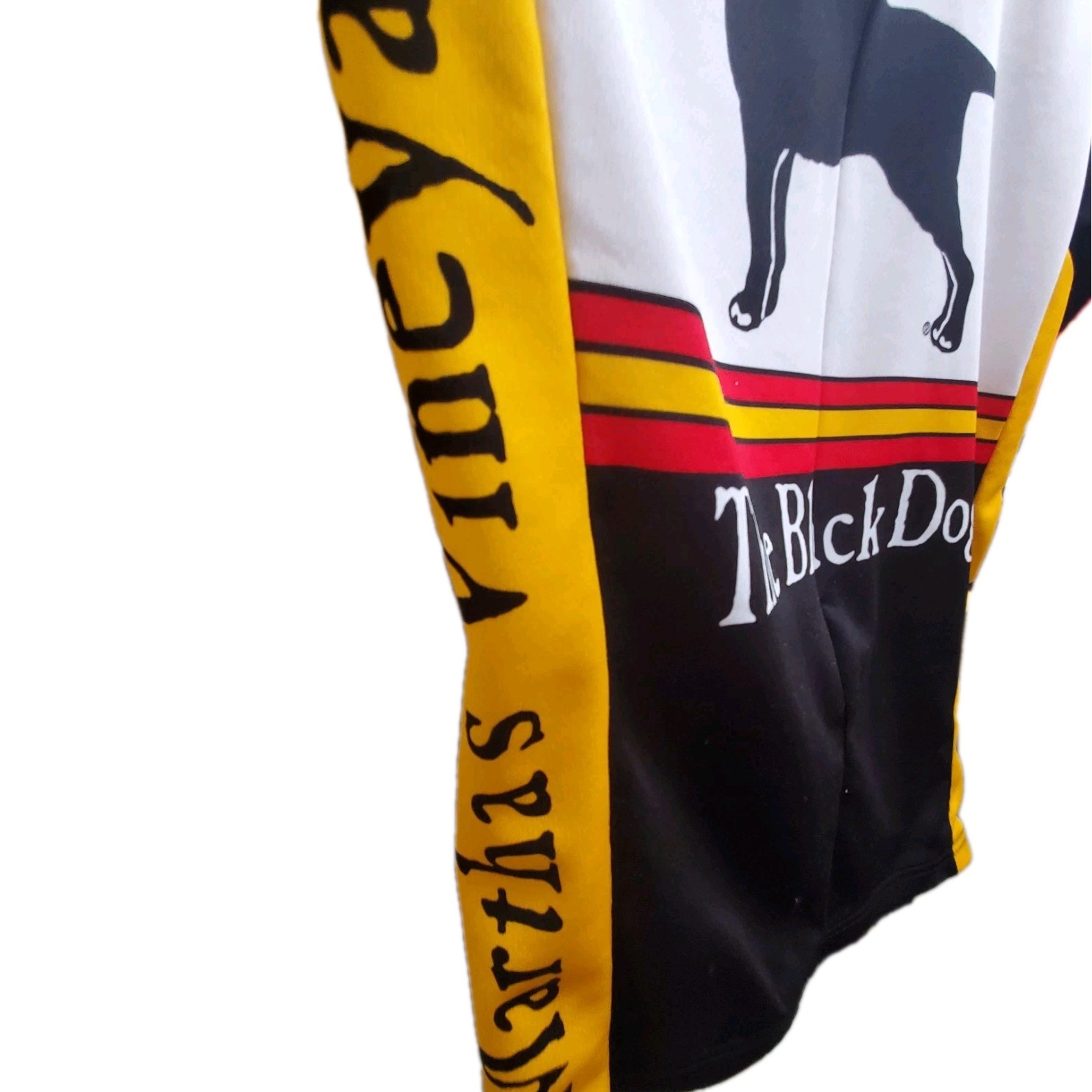 Louis Garneau Black Dog Full Zip Cycling Jersey Mens S Women