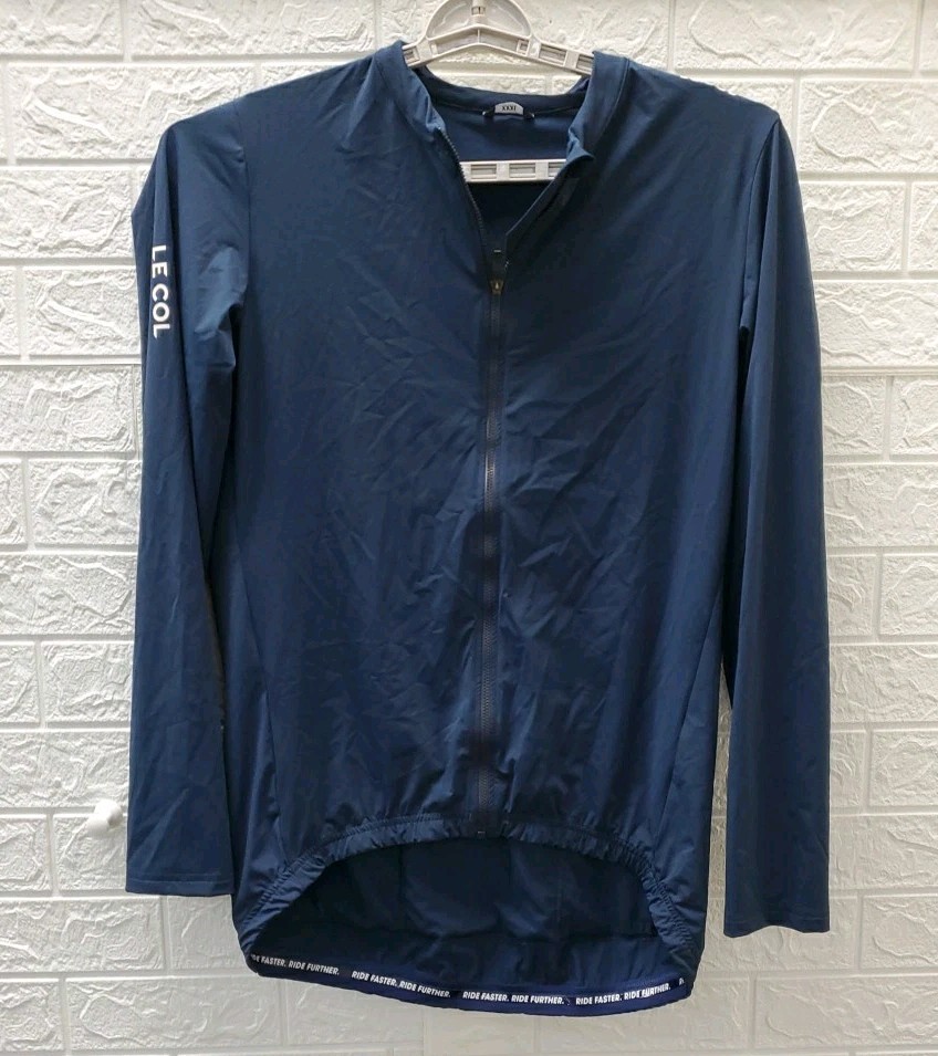 Used LE COL Pro Performance Full Zip Weightless Jersey Jacket Blue Size XXXL