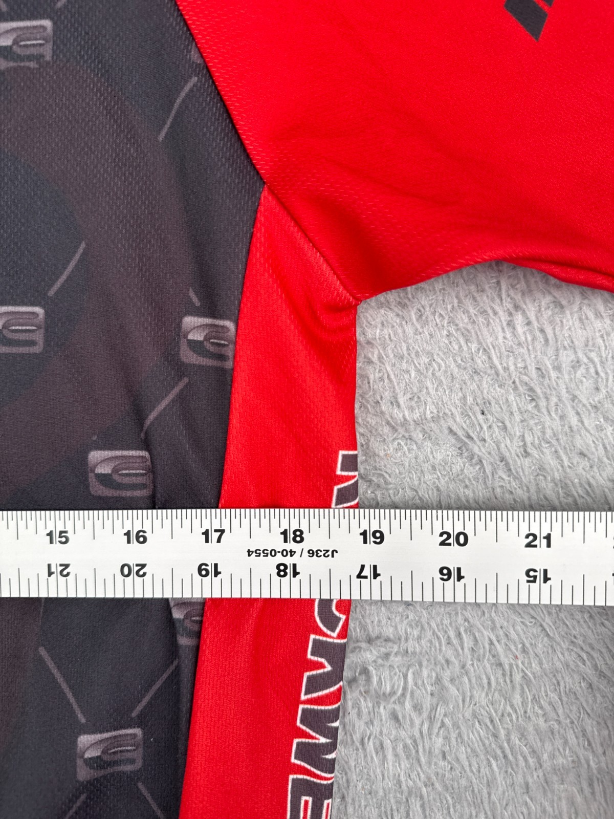 Epic Cycling Jersey Adult Large Black Red Full Zip Short Sleeve Rockwell Relay