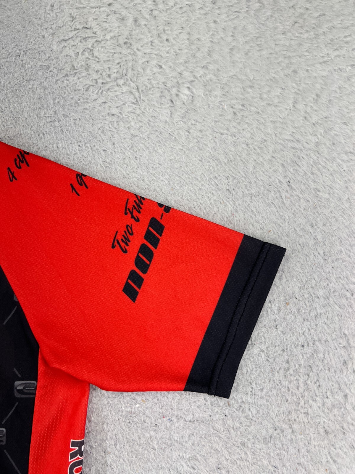 Epci Cycling Jersey Adult Medium Red Black Full Zip Pockets Polyester Rockwell