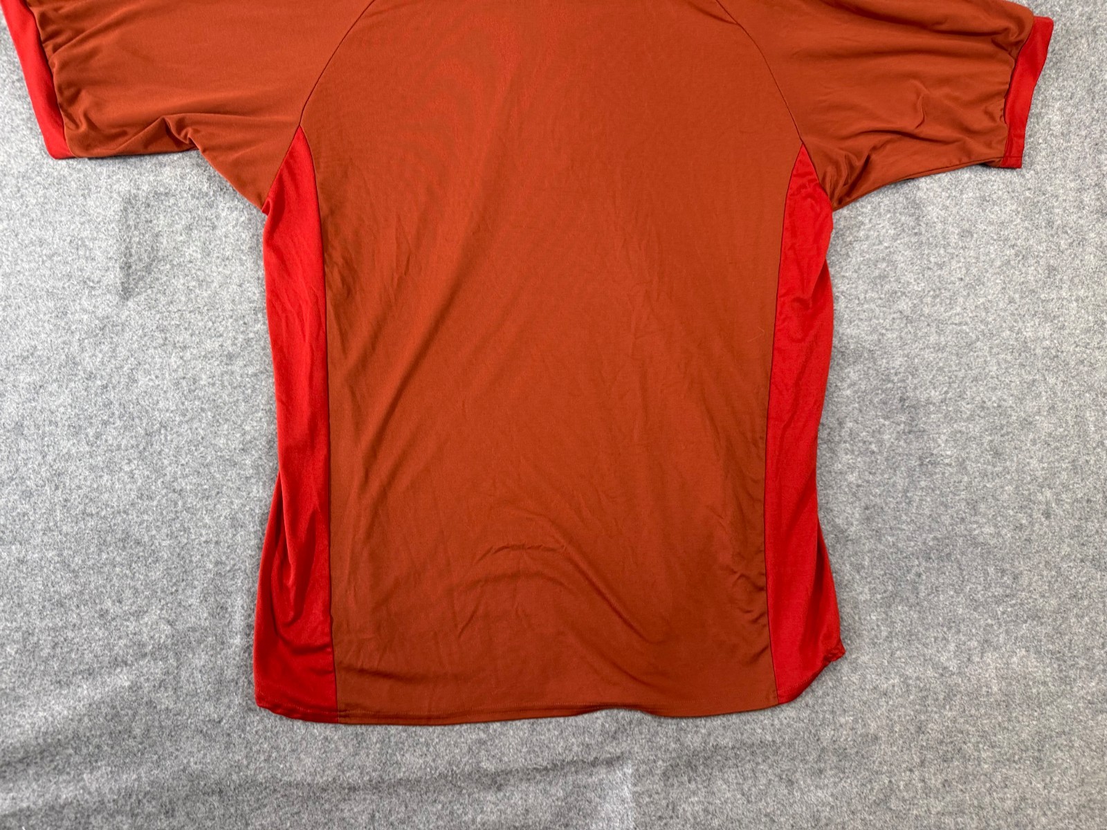 Nike ACG Base Layer Shirt Mens XL Orange 1/4 Zip Short Raglan Sleeve Stretch