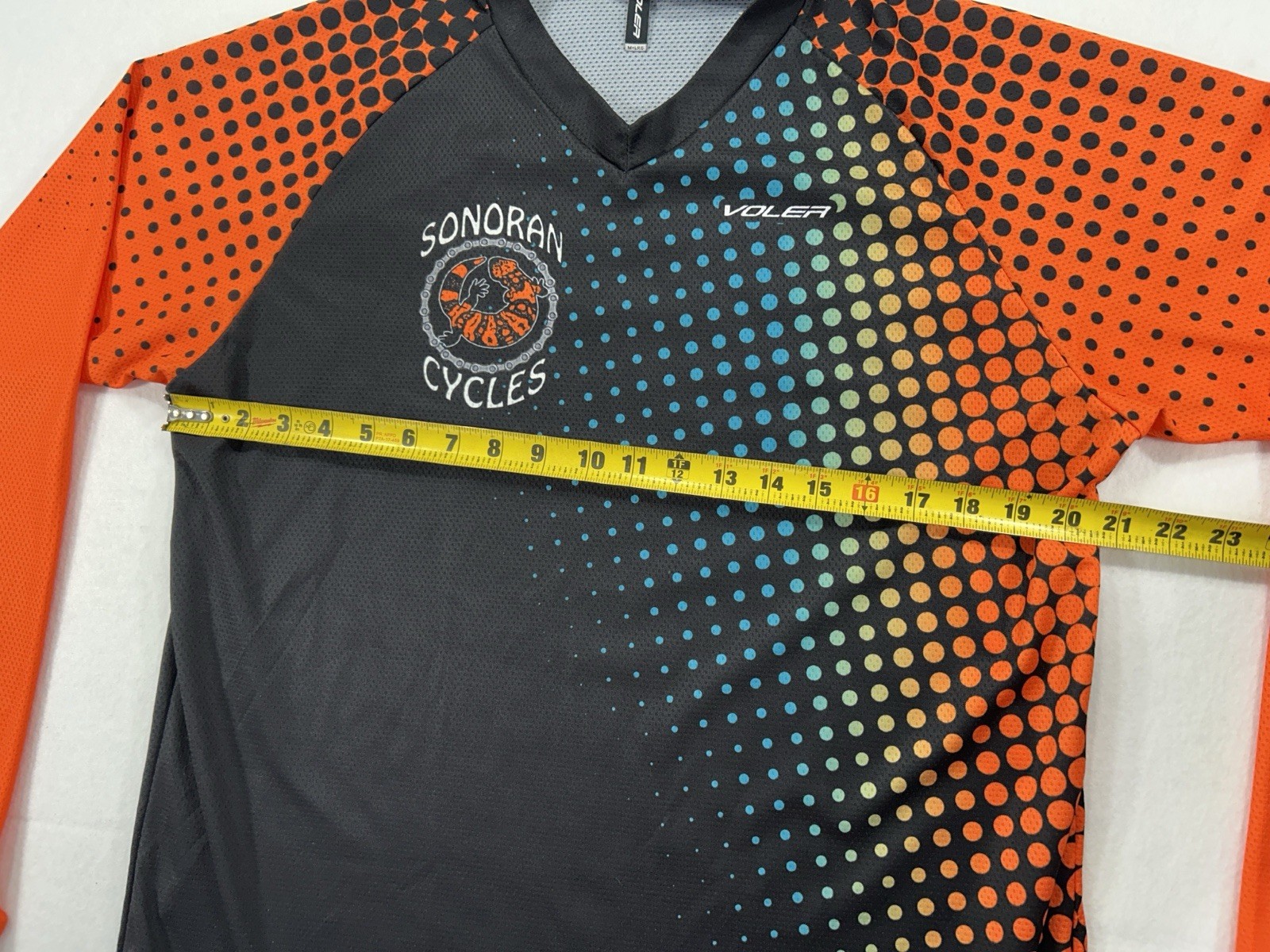 Voler Sonoran Cycles MTB Cycling Jersey L Long Sleeve + XL Gloves Orange EUC