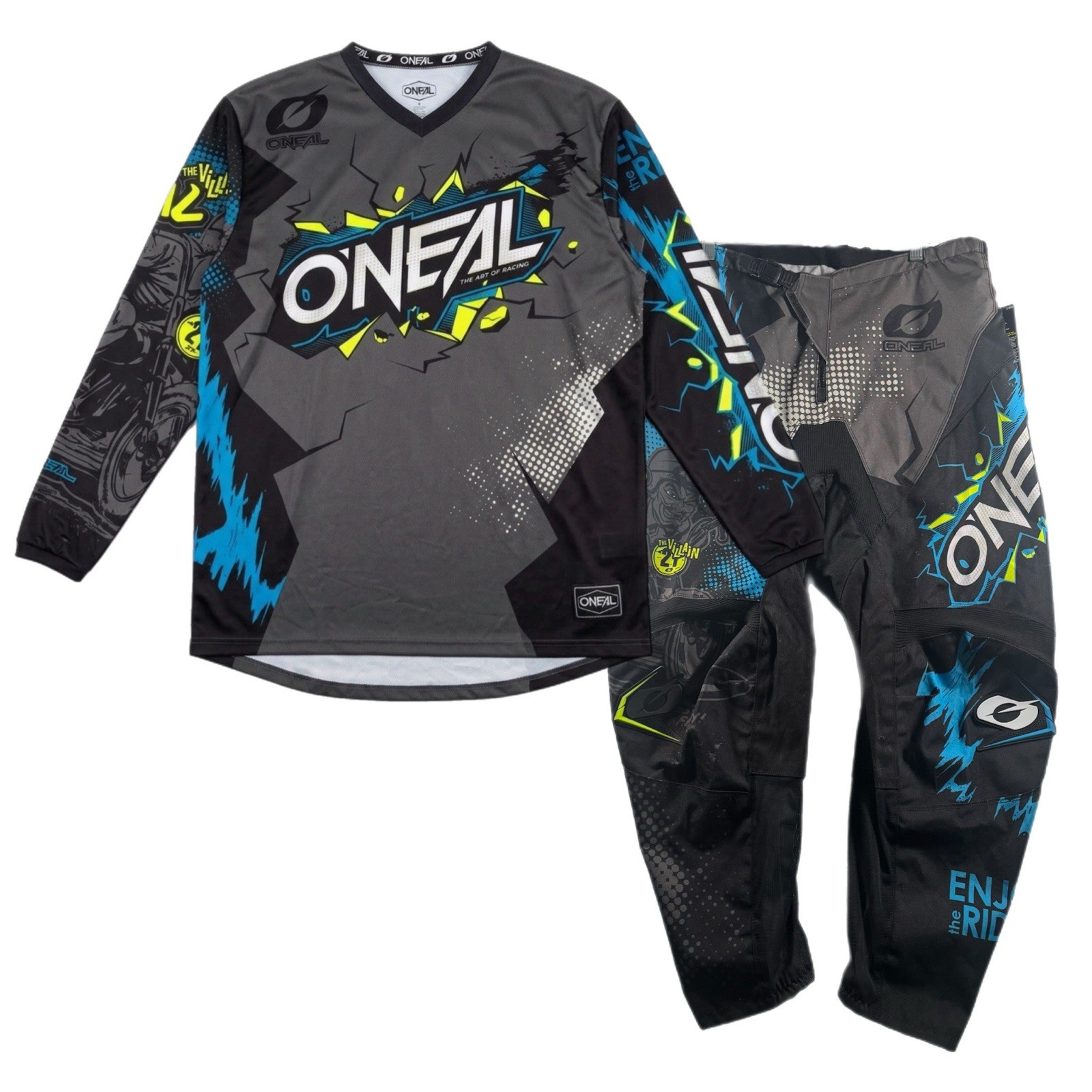 O’Neal Men’s Motocross Long-Sleeve MX Bike Riding Gear Jersey Set RARE NWT (XL)