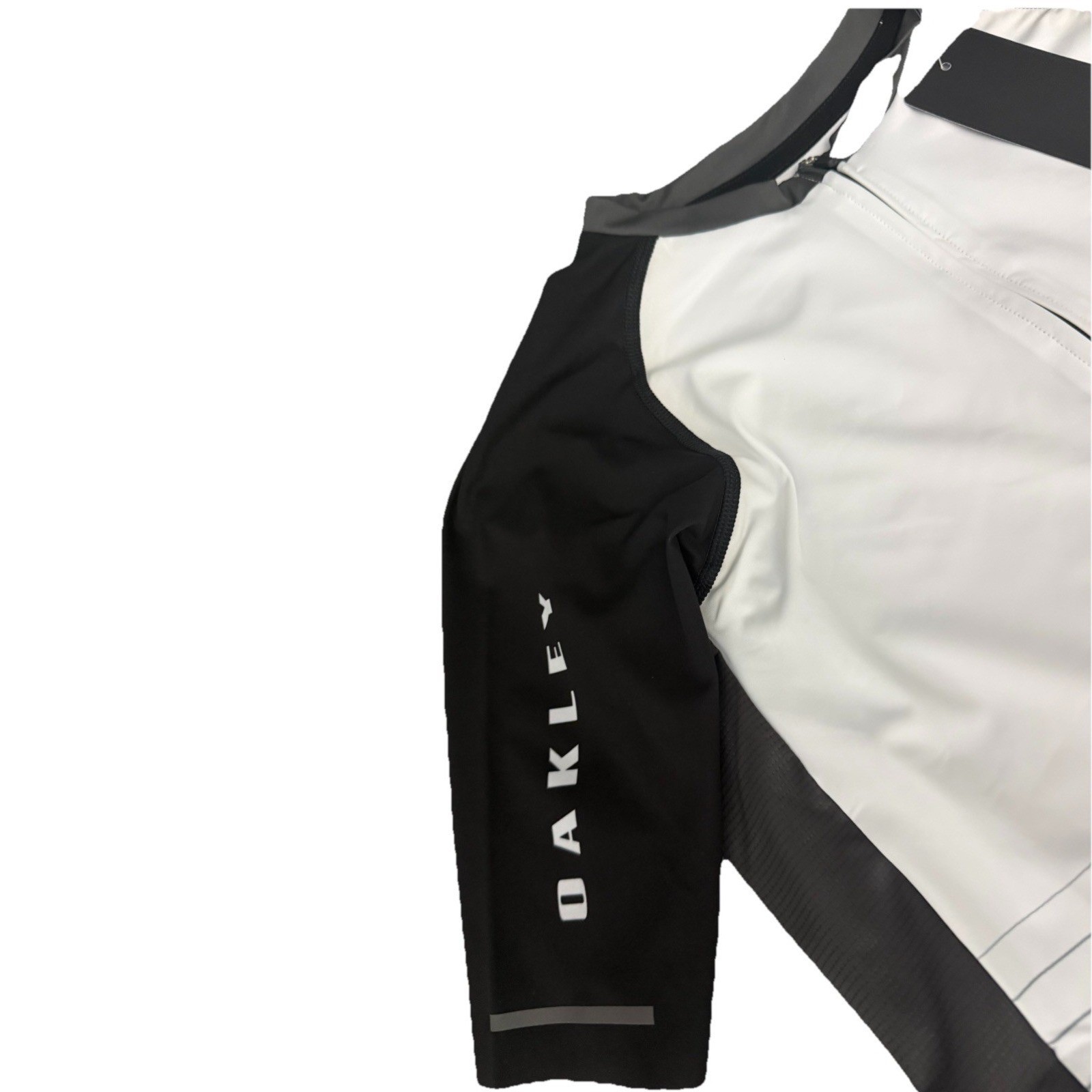 Oakley Men’s Icon Jersey 2.0 White Full Zip Short Sleeve Cycling Jersey Size S