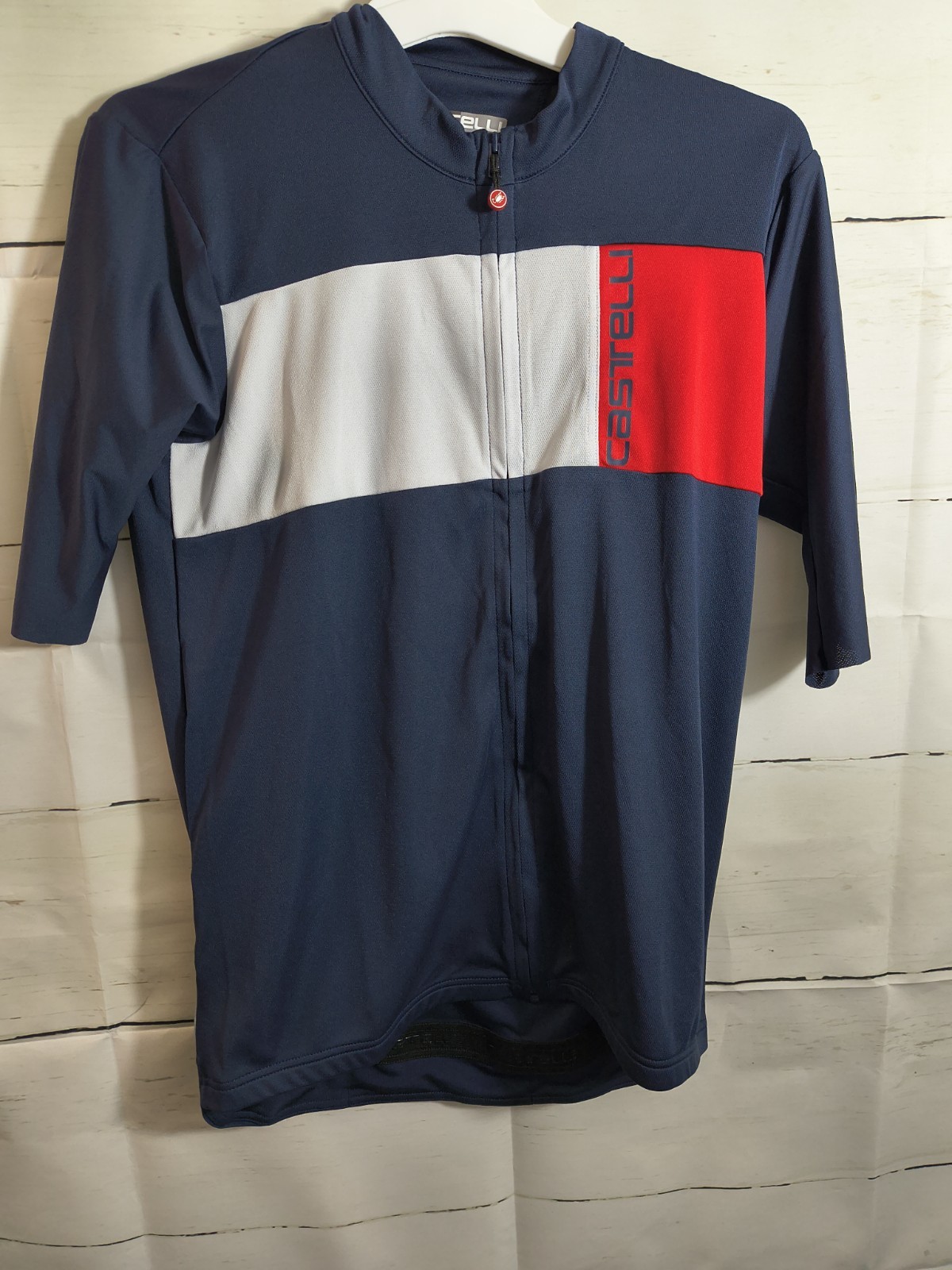 Castelli Prologo 7 Men’s Cycling Jersey Short Sleeve Full Zip Pockets M