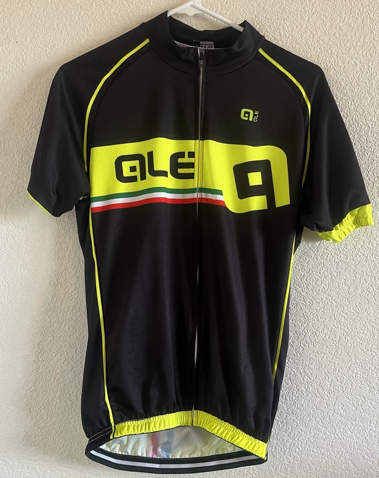 Lot of 5 Mens Cycling Jerseys ALL LARGE Unbranded Full Zip