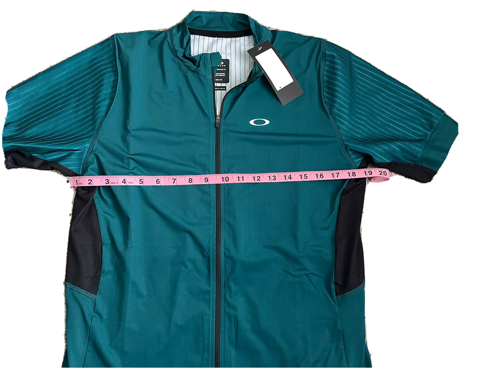OAKLEY Mens Race Fit Cycling Apex Pro Jersey Size Extra Large Bayberry Green New