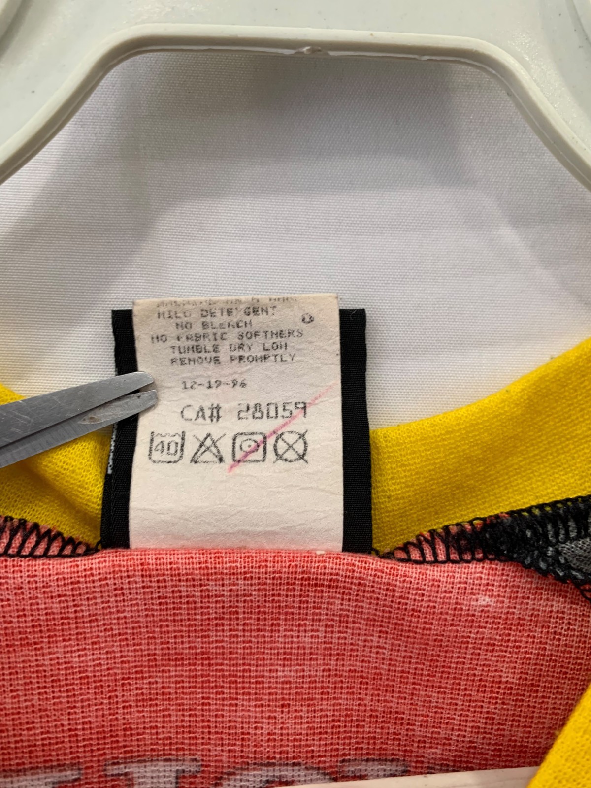 Vtge 90s Cannondale Volvo MTB Cycling Jersey Made in USA Mens L Red Yellow#244