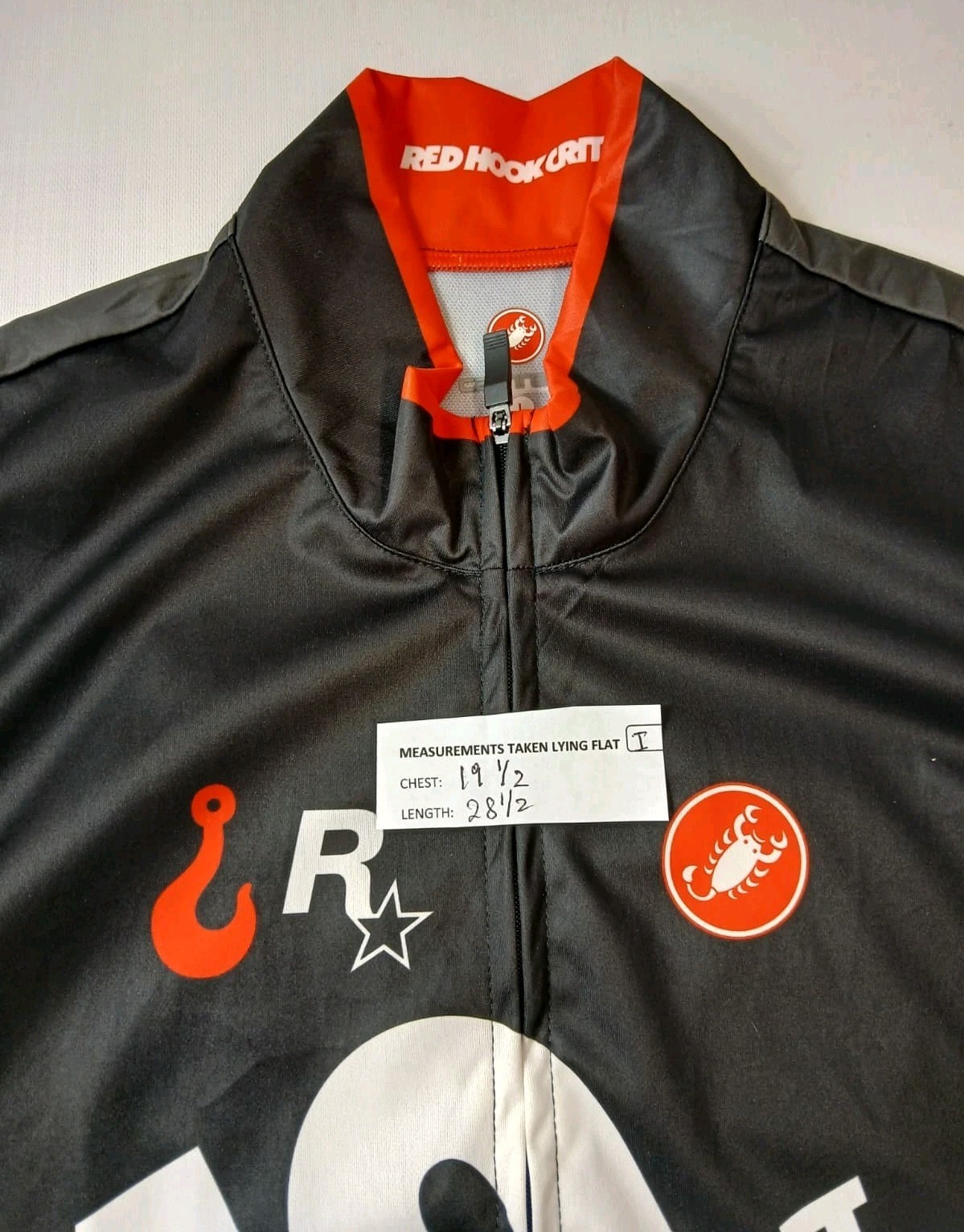 Brooklyn No.10 Castelli Rockstar Wind Vest Cycling Full Zipper Men’s Large Black