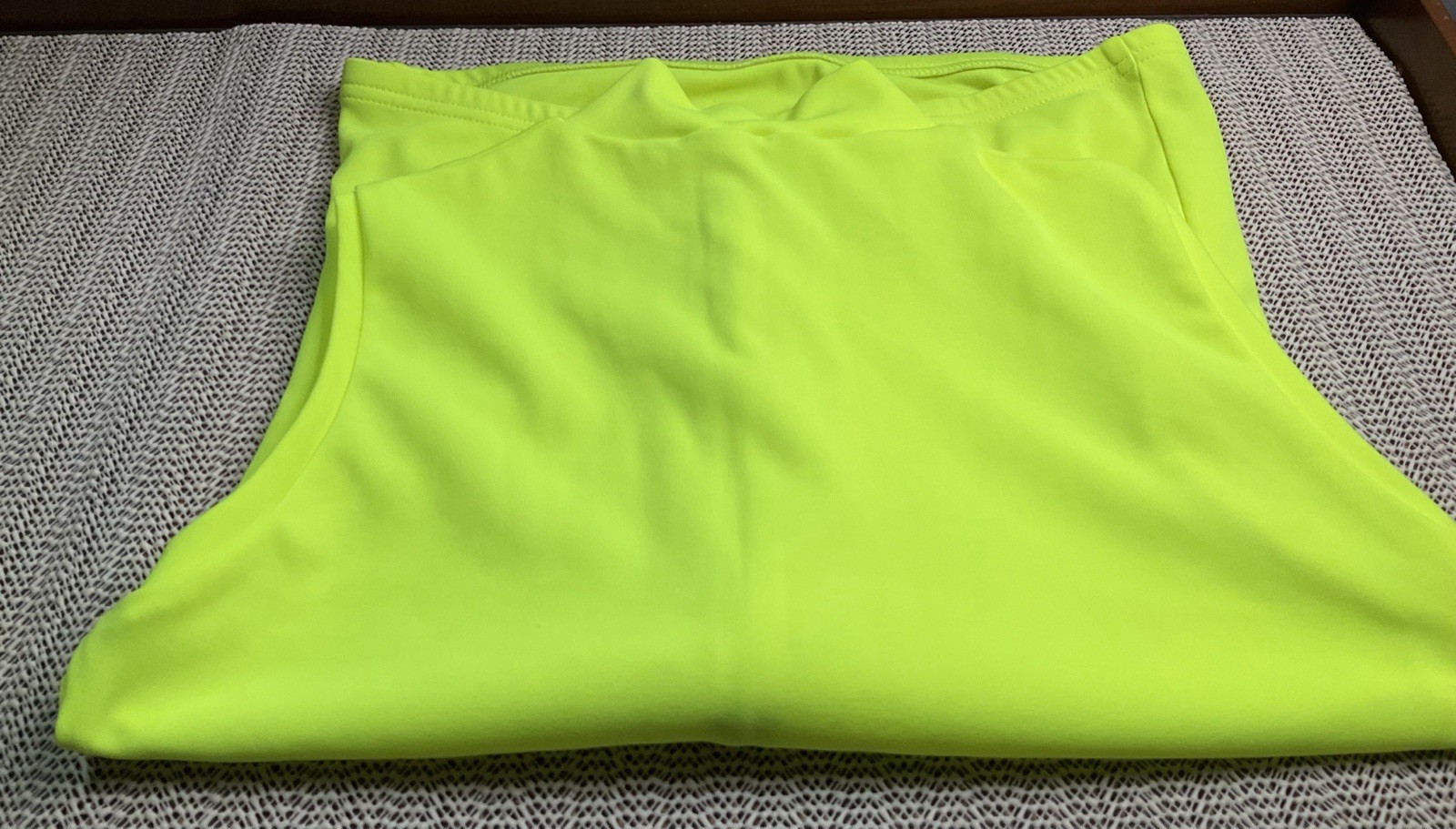Pearl Izumi Neon Bright Yellow Sleeveless Jersey Women’s Size Small 3/4 Zip