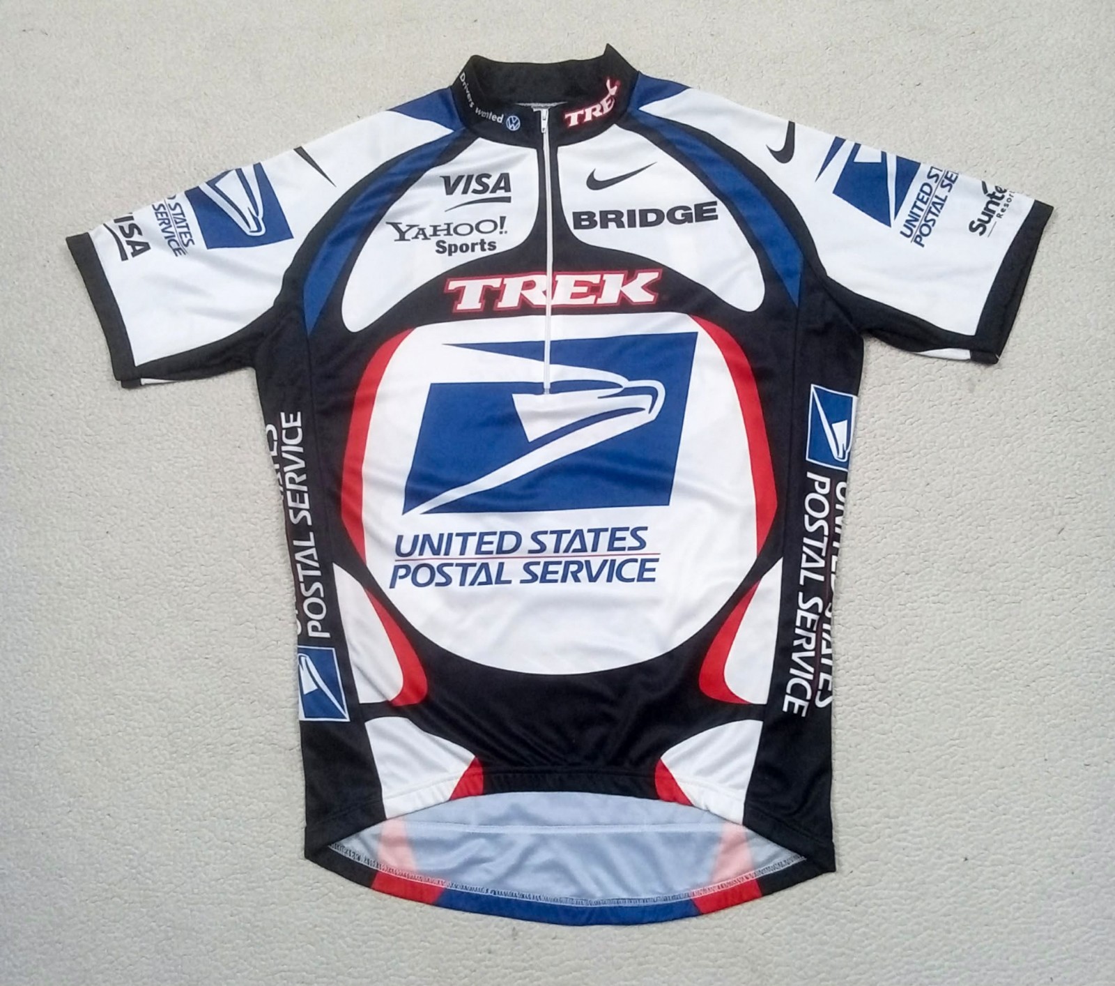 VTG 2000 USPS Postal Service TREK nike Cycling Jersey — Lance ARMSTRONG — fits L