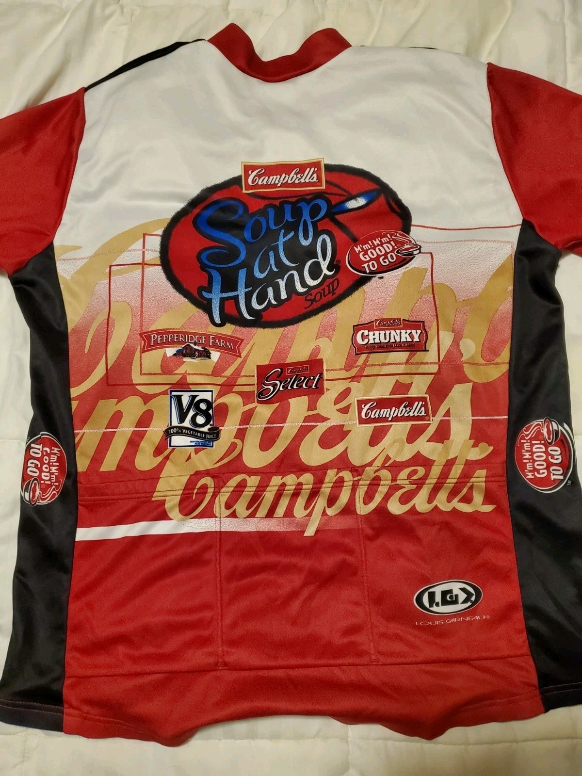 2Lot Rare Orig XXL XXXL 2006 Campbell’s Cycling Team Jersey Louis Garneau Shirts