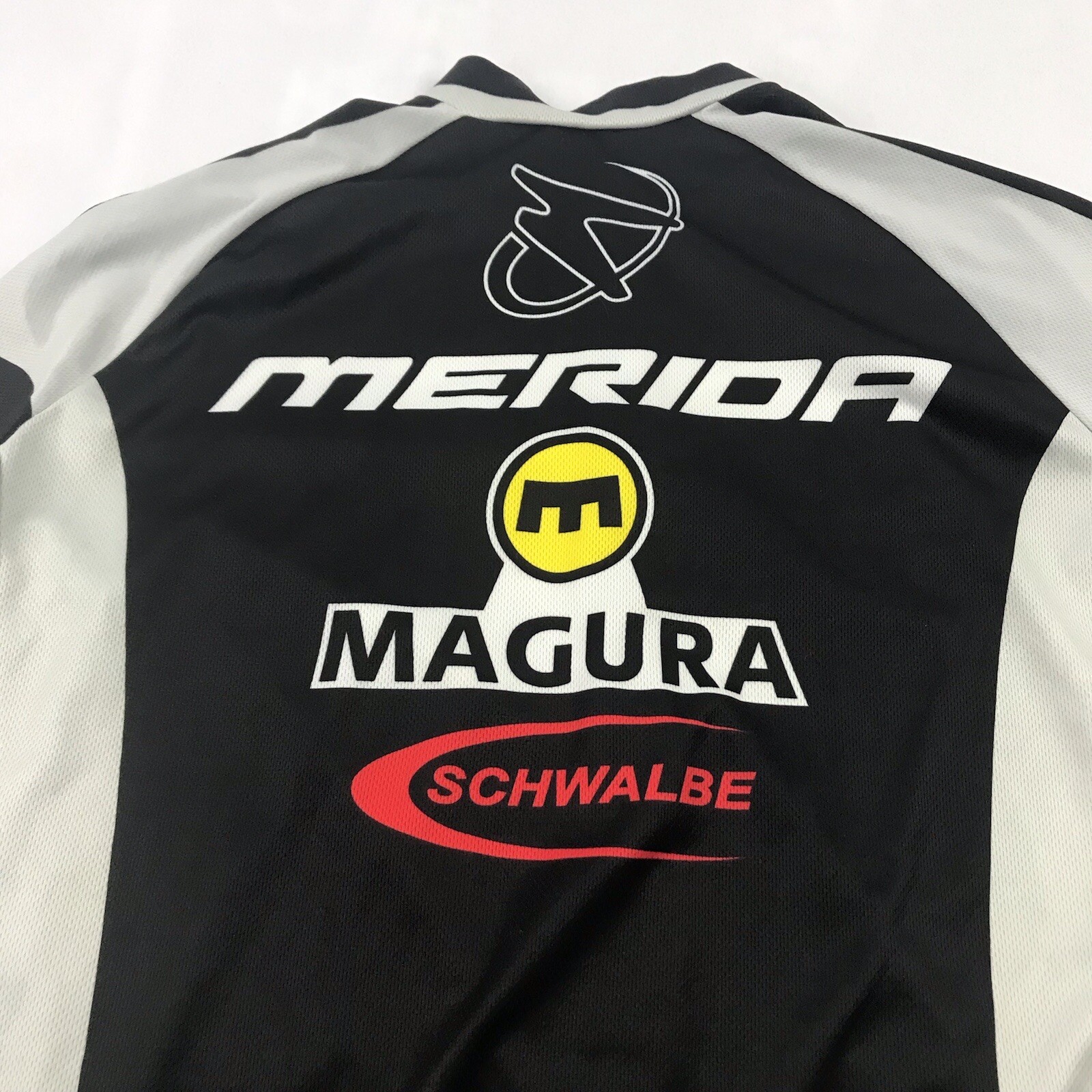 Merida Large/5 Black White And Red Cycling Jersey
