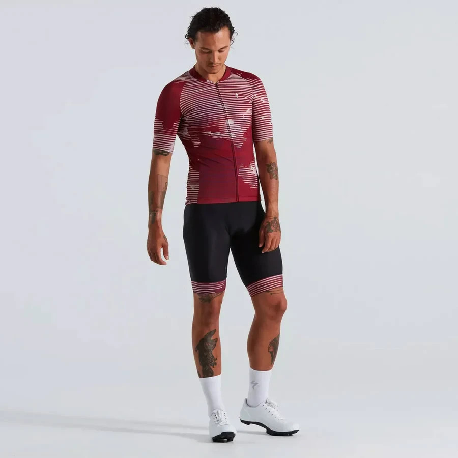 SPECIALIZED MEN’S SL BLUR JERSEY – MAROON – SIZE SMALL – 64022-5802