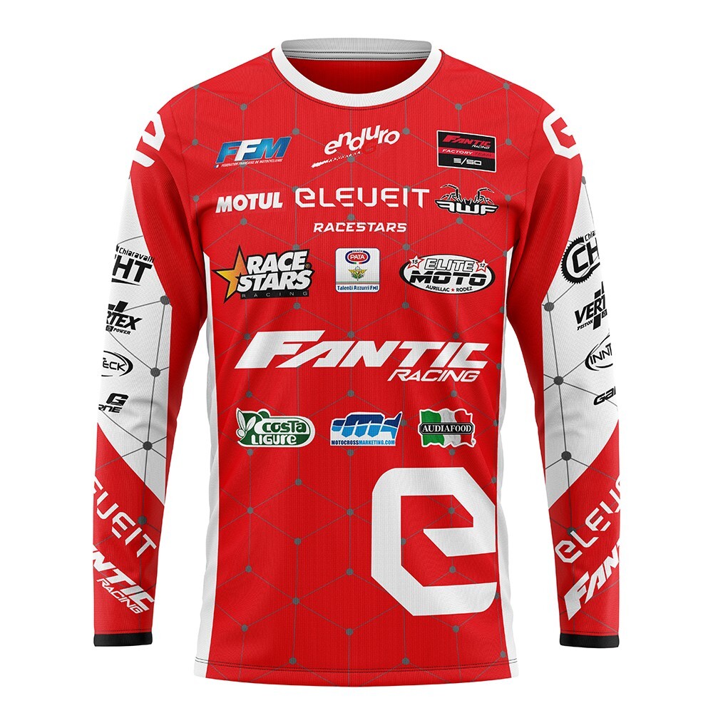 Fantic Long Sleeve Motocross Enduro Racing Dirt Bike Moto Off-Road MTB Shirts