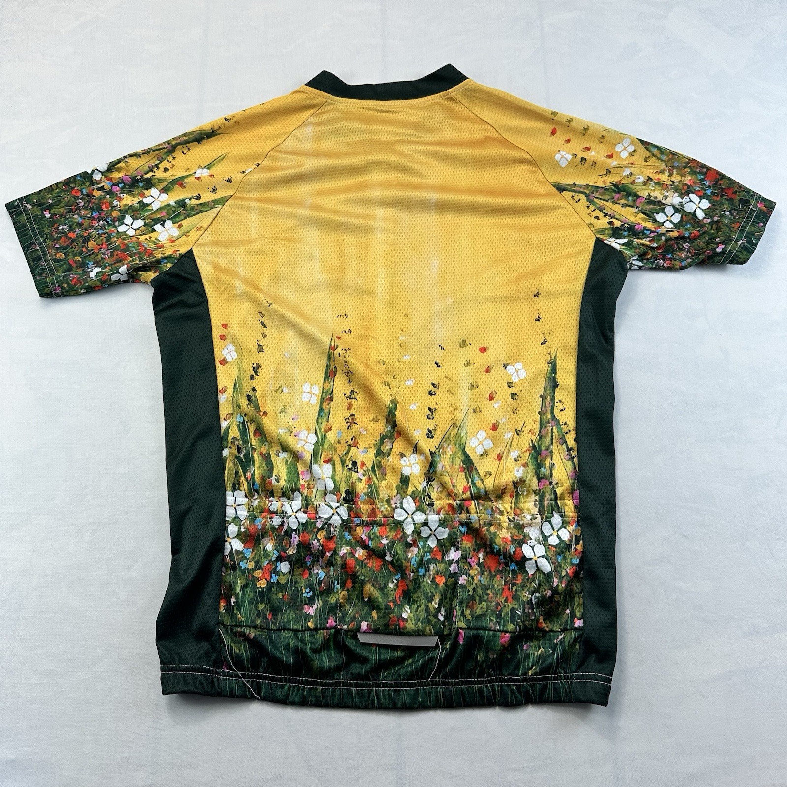 Women’s XXL Floral Cycling Jersey Full Zip Short Sleeve Bike Bicycle Shirt