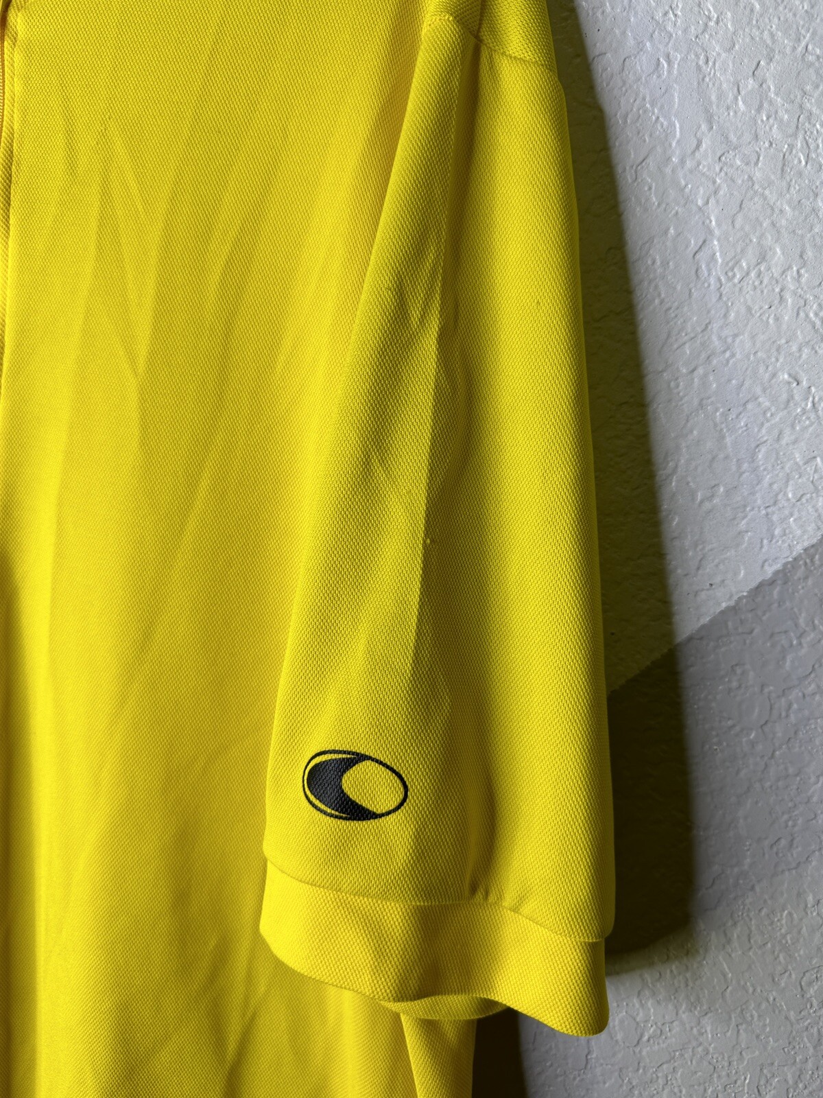 Canari Cycling Jersey Adult 2XL XXL Yellow 1/2 Zip 100% Polyester Pockets
