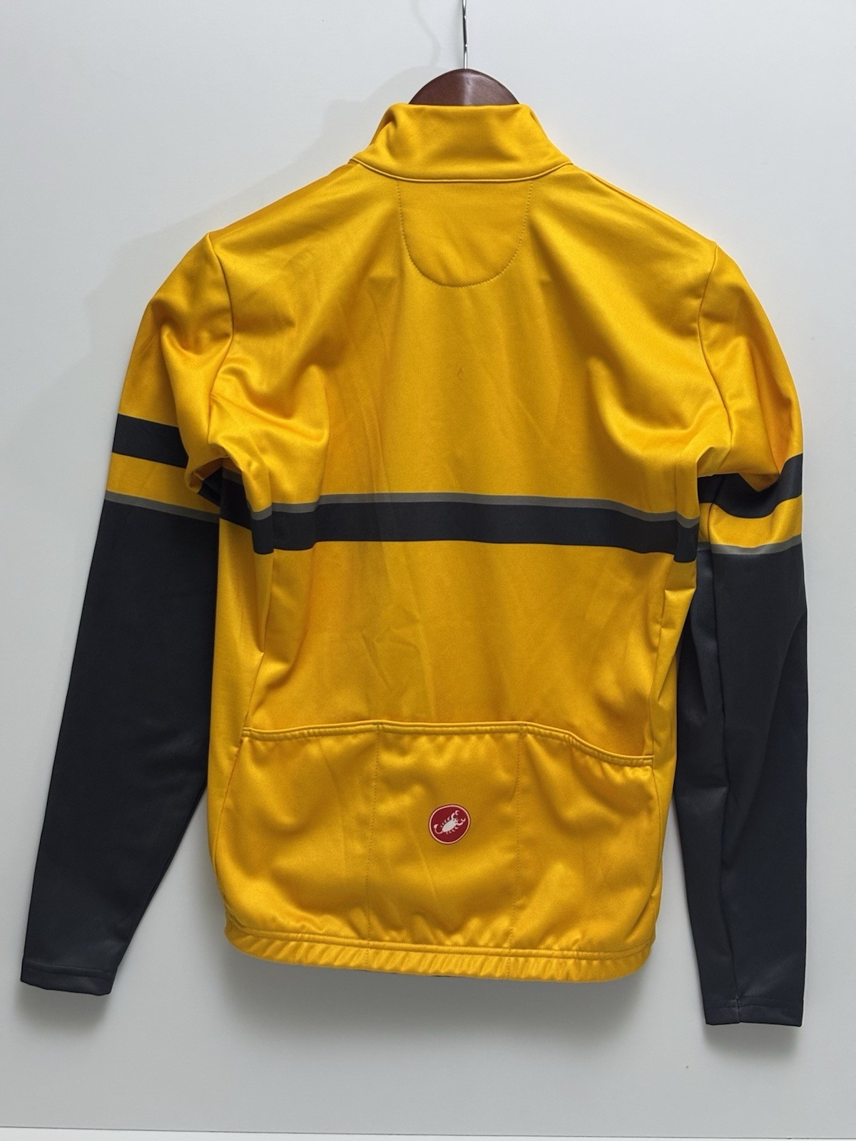 NWT Castelli Men’s Jersey Long Sleeve Full Zip Yellow/Black Men’s Medium