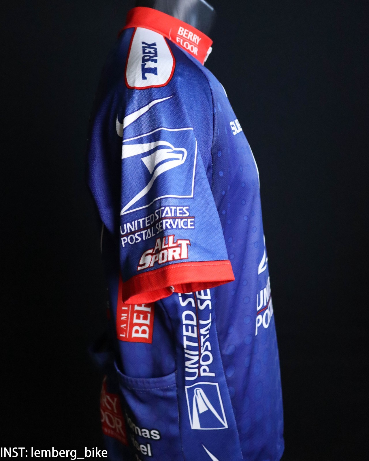 Nike USPS United States Postal Service Trek cycling jersey (M) #414