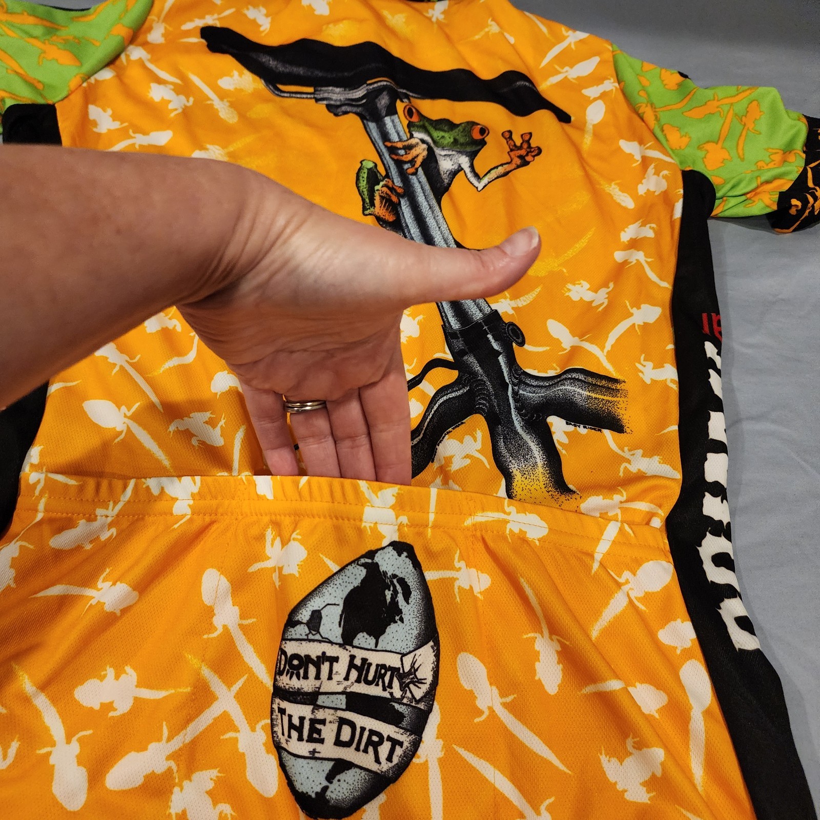 Primal Wear Frog AOP Cycling Bicycle Jersey Shirt USA Colorful Bright Colorful