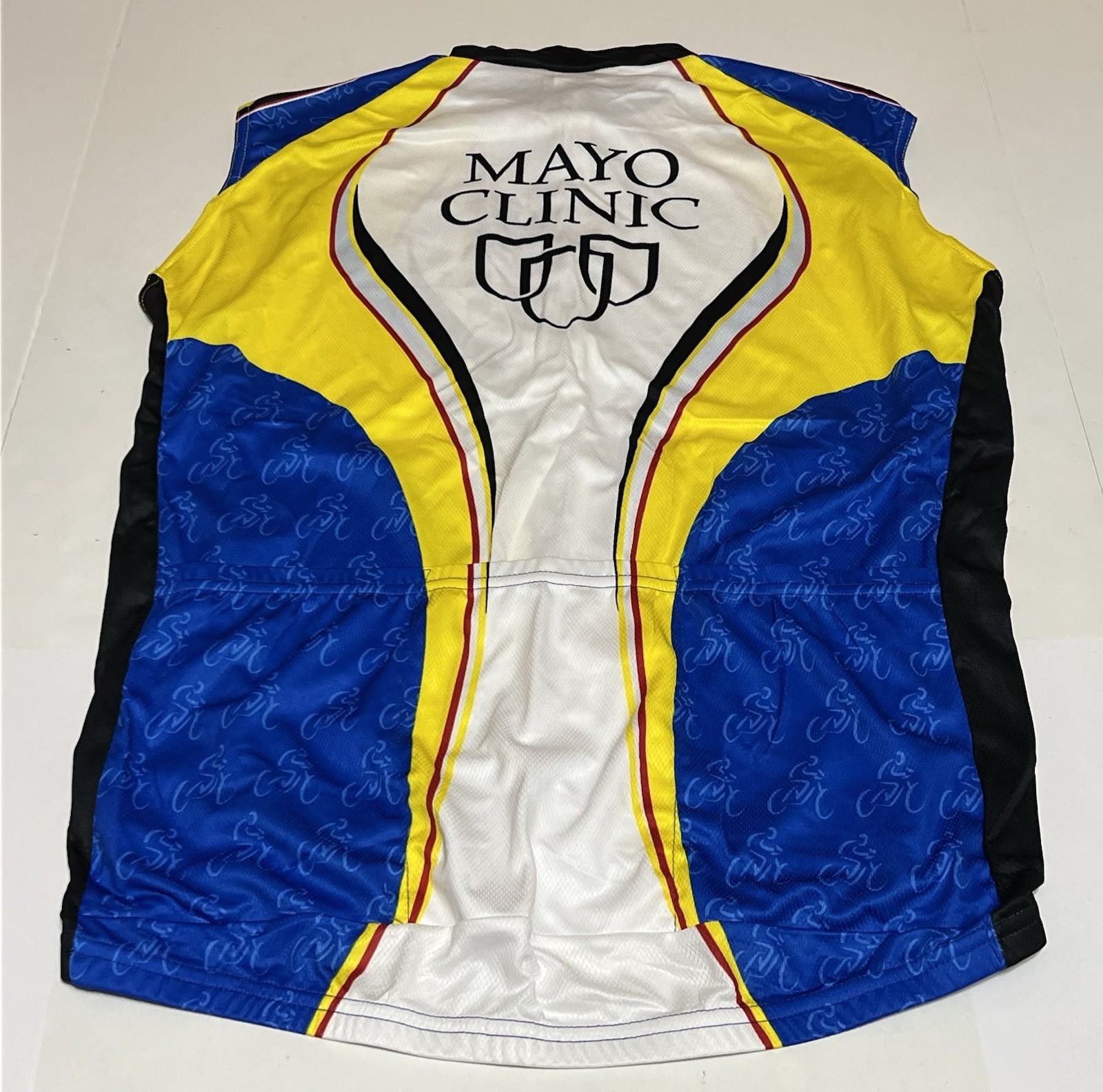 Voler Cycling Jersey Size Mens XL Team Mayo Clinic White Blue Yellow