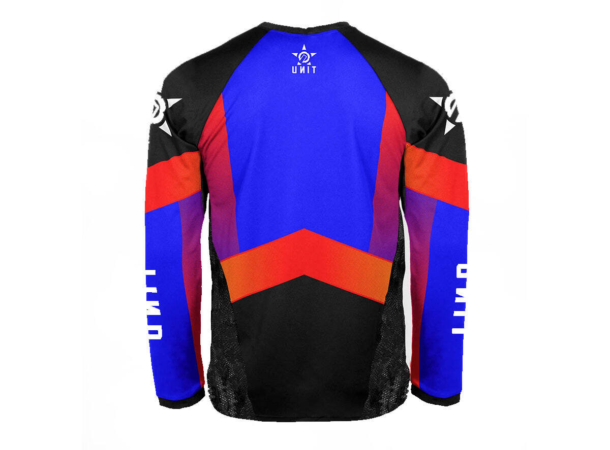 Unit Contender Long Sleeve MTB Jersey – Blue – 2022
