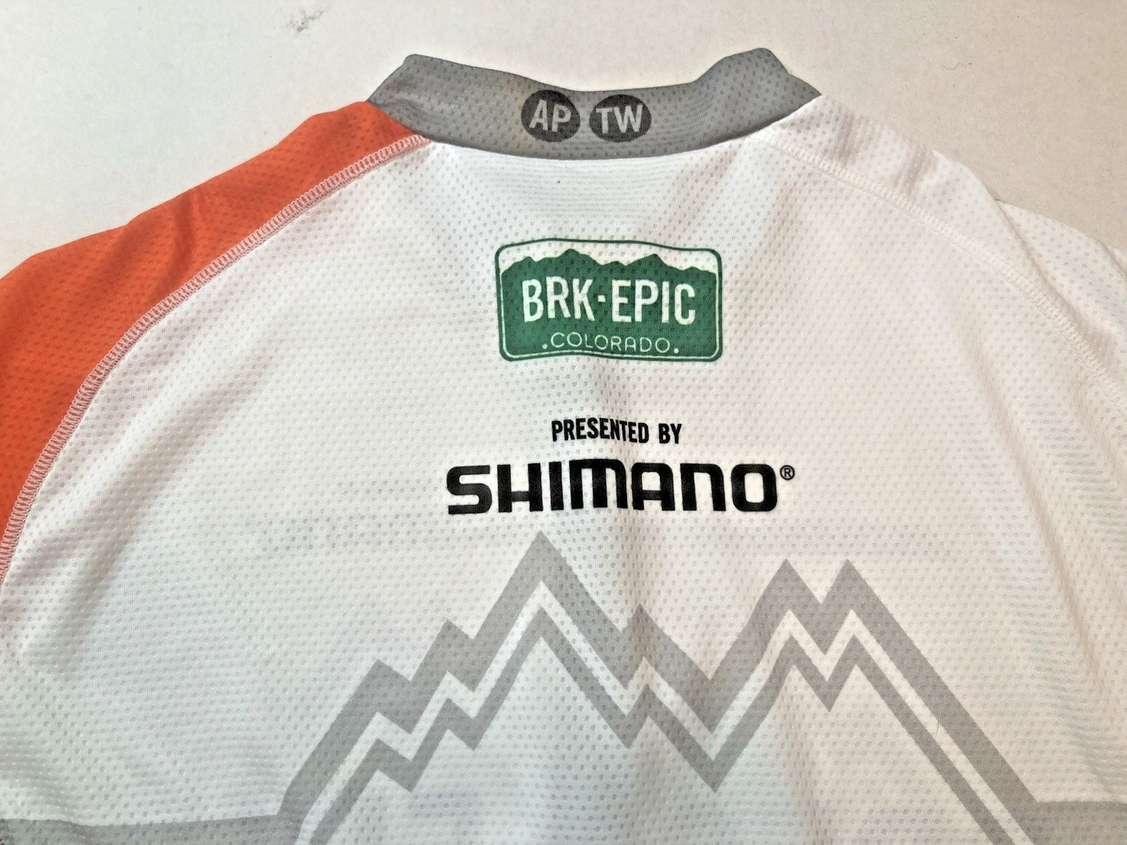 Breck Epic Cycling Jersey Men’s L Shimano Panache Race Leader 2012 White/Multi
