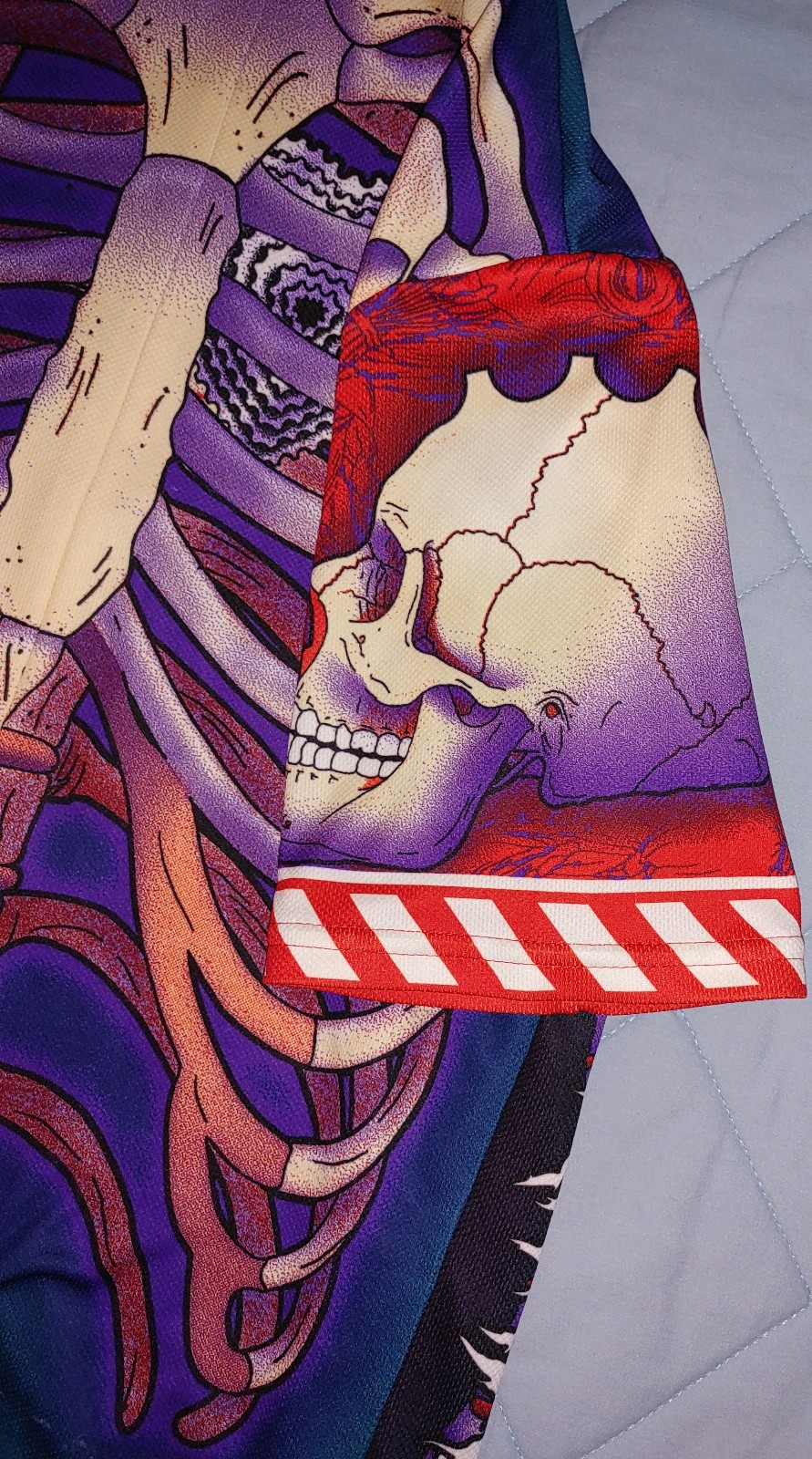 Primal Wear The Bone Collector Cycling Jersey Short Sleeve Skull Graphic Men XL