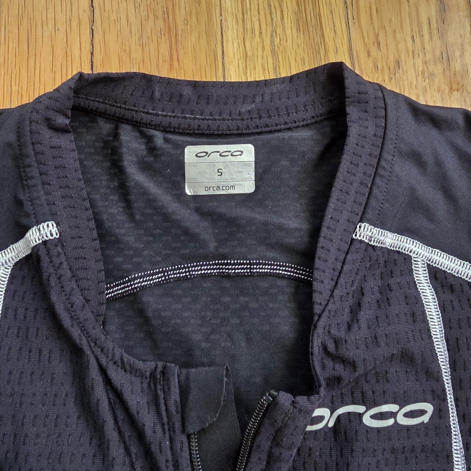 ORCA 226 Men’s Tri Tank Half Zip Compression Colorblock Black/White S Nylon