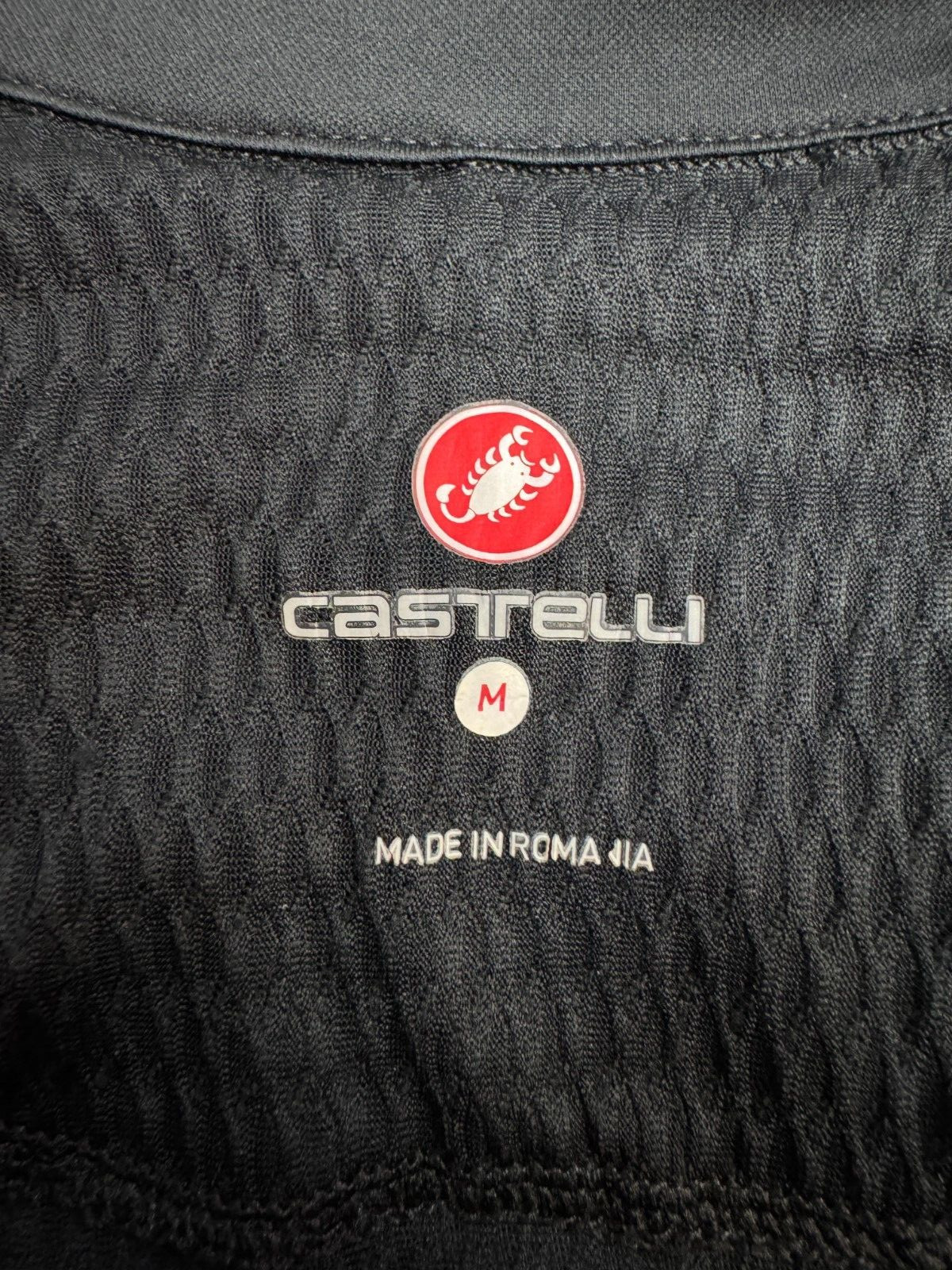 CASTELLI CYCLING SHIRT BIKE SPORTS JERSEY MENS BLACK SIZE M
